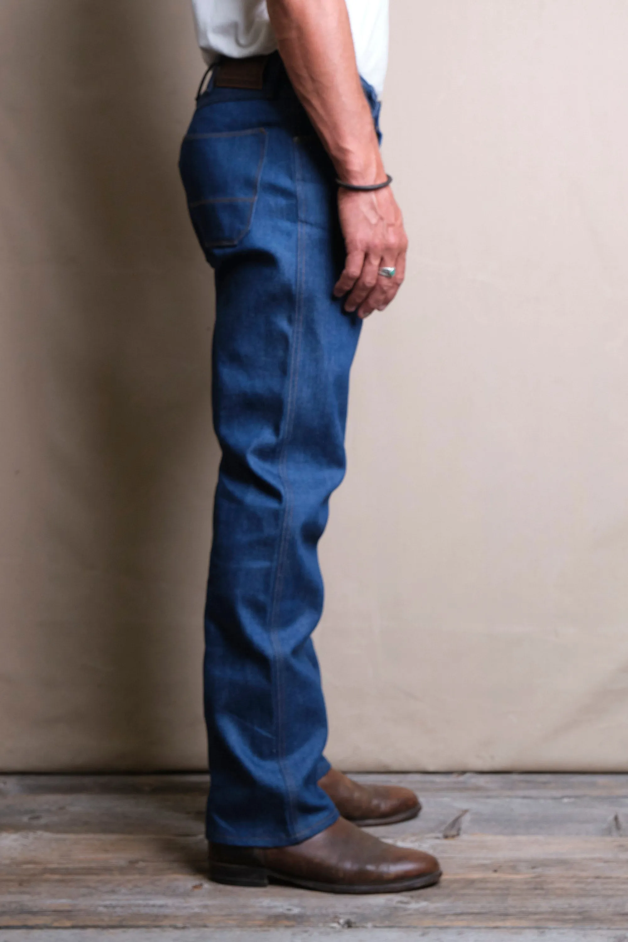 Wilkes Western <span>12 Ounce Vintage Blue Denim </span> sold by Freenote Cloth product image thumbnail 3