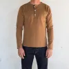 13 Ounce Henley L/S <span>Tobacco</span> sold by Freenote Cloth