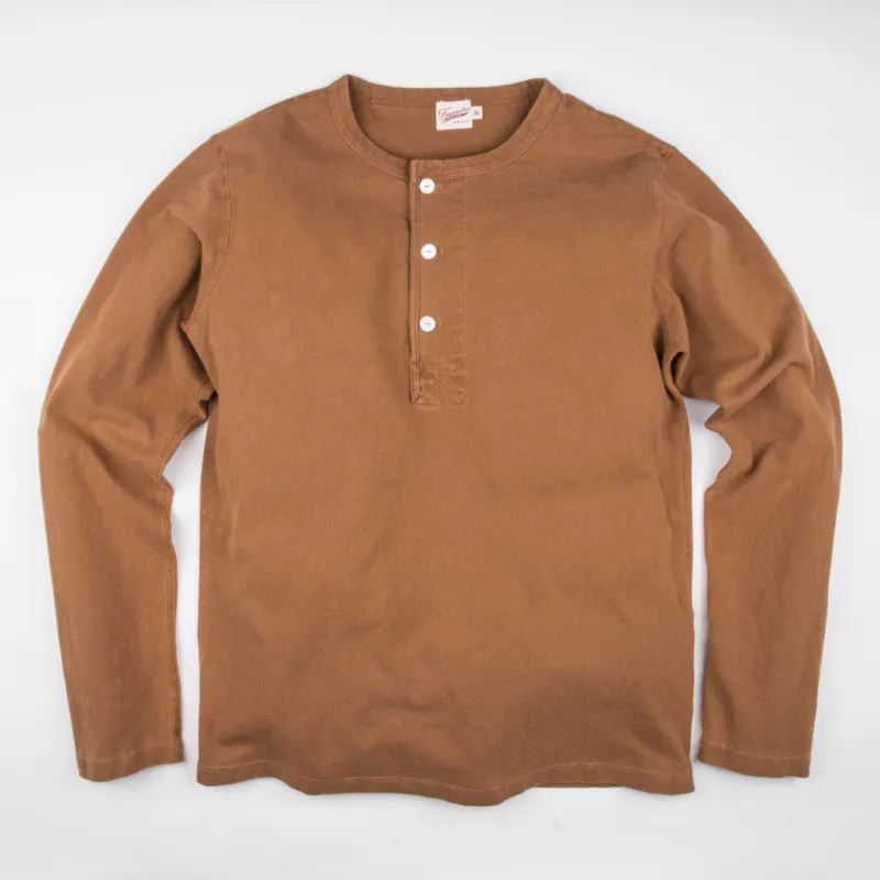 13 Ounce Henley L/S <span>Tobacco</span> sold by Freenote Cloth