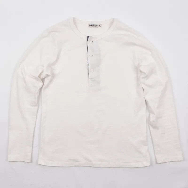 13 Ounce Henley L/S <span>White</span> sold by Freenote Cloth