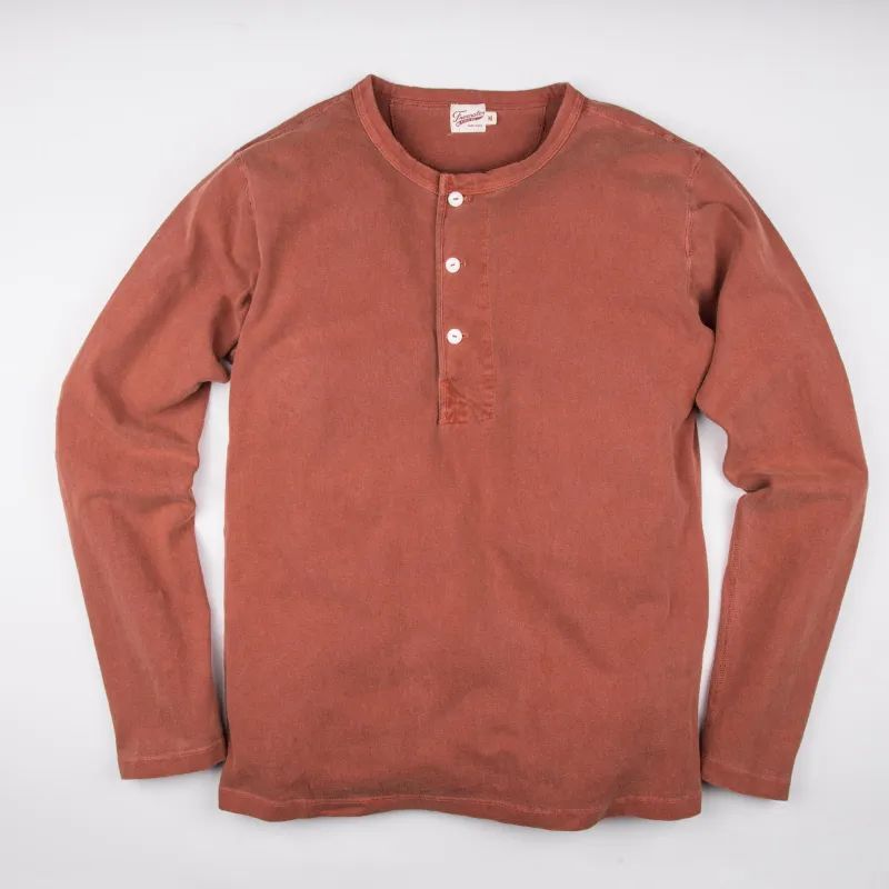 13 Ounce Henley L/S <span>Rust</span> sold by Freenote Cloth