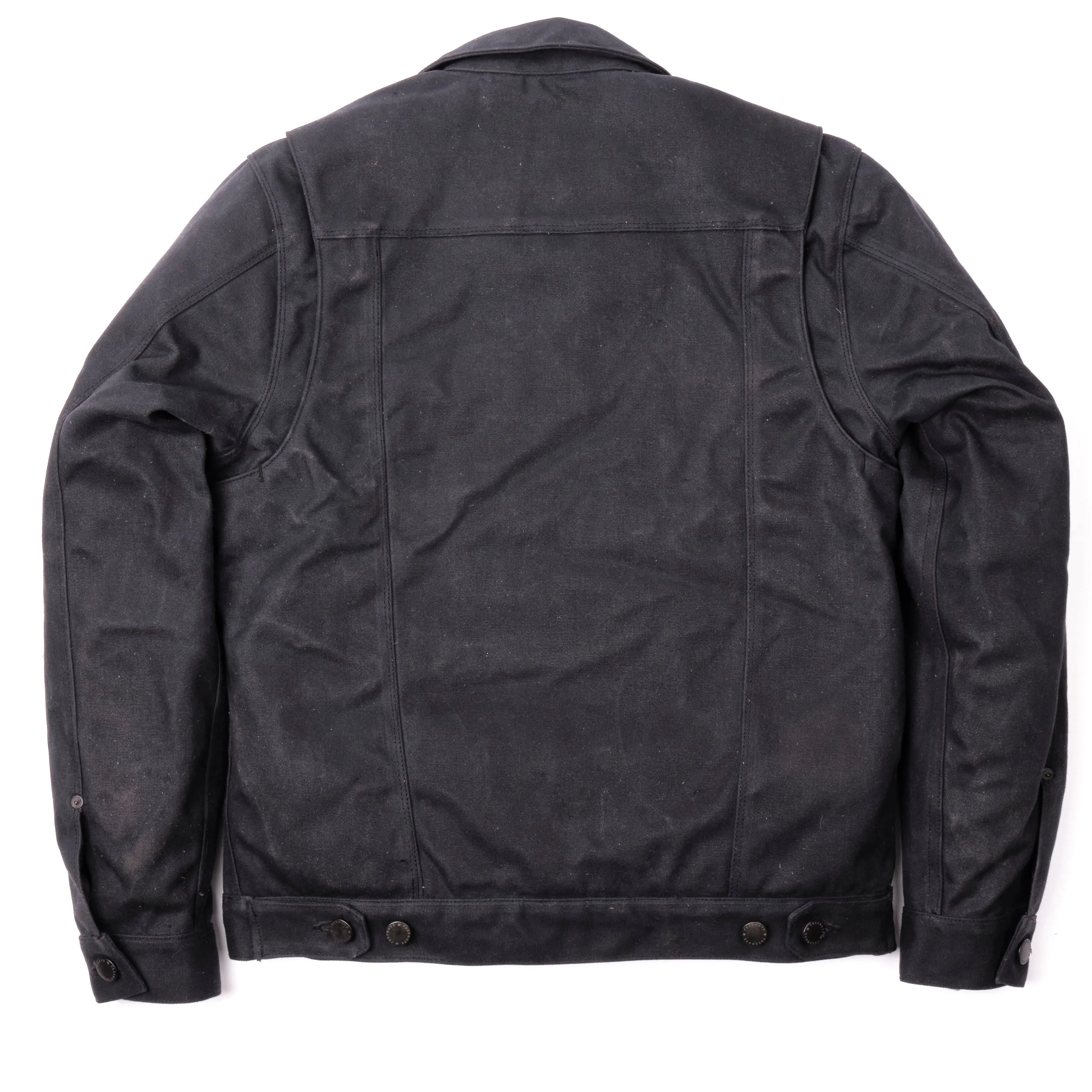 Riders Jacket Heavy Waxed Canvas Black Alpaca sold by Freenote Cloth product image thumbnail 4