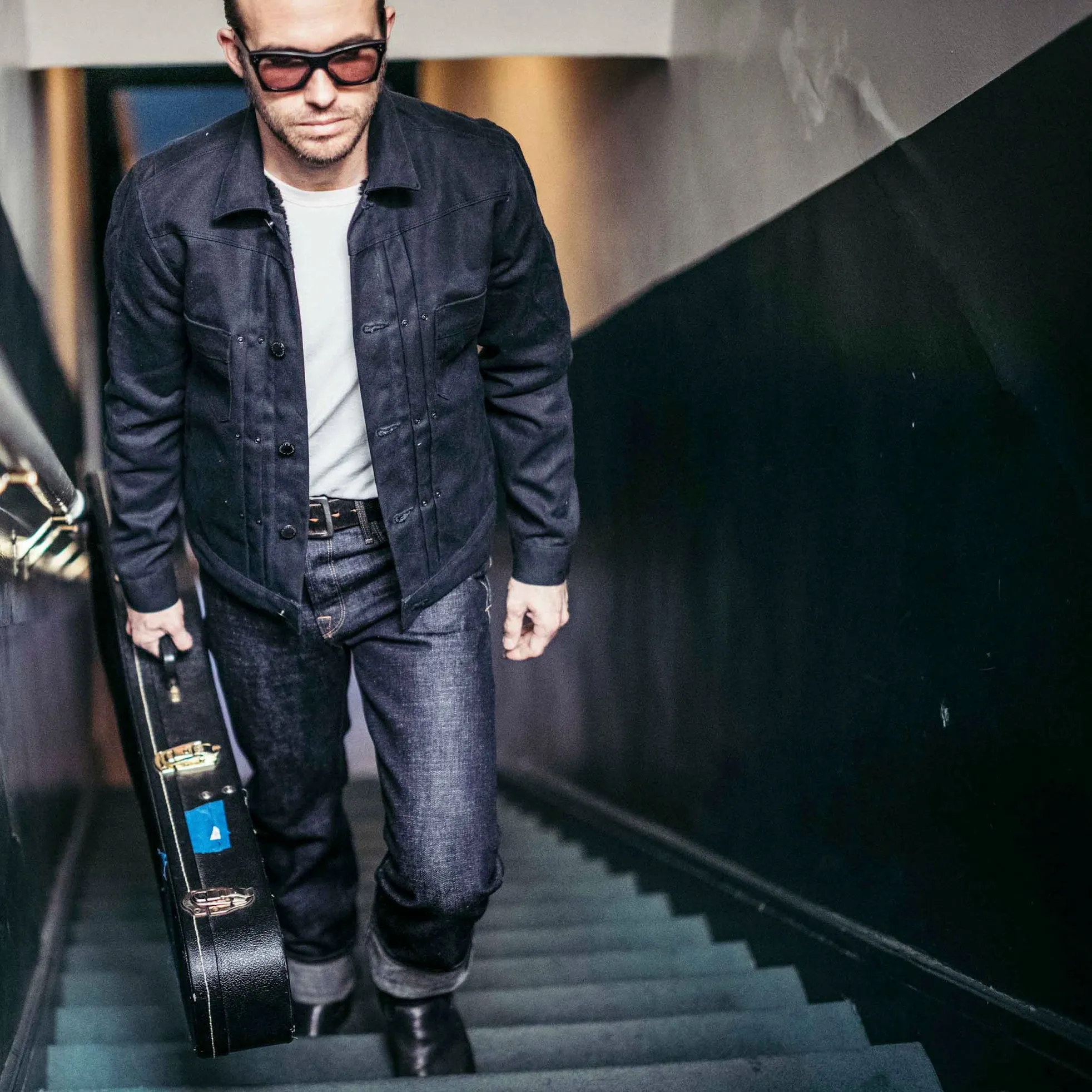 Riders Jacket Heavy Waxed Canvas Black Alpaca sold by Freenote Cloth product image thumbnail 2