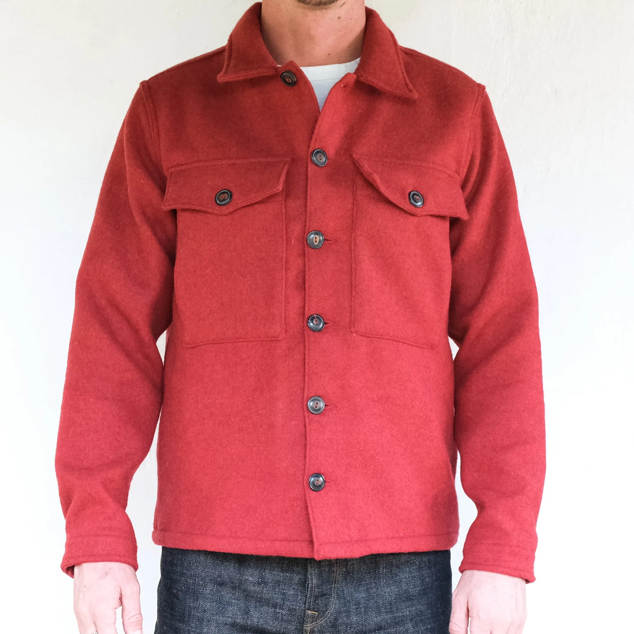 Midway Wool CPO Red sold by Freenote Cloth product image thumbnail 2