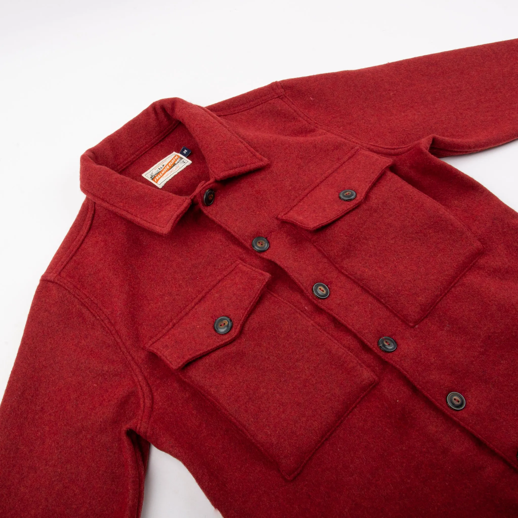 Midway Wool CPO Red sold by Freenote Cloth product image thumbnail 3
