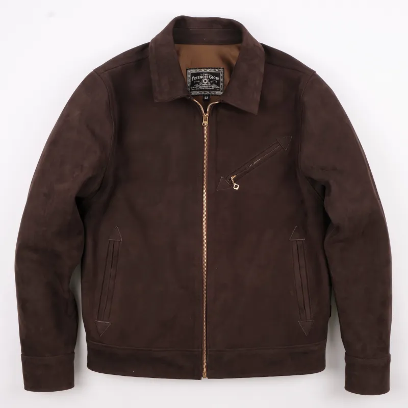 Locklin Nubuck Chocolate sold by Freenote Cloth