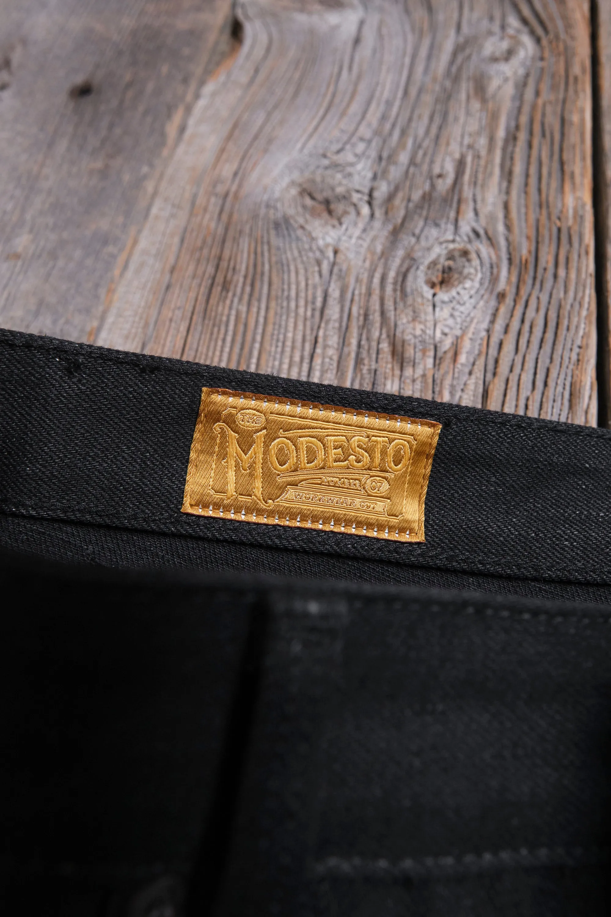 Modesto 17 Ounce Black Denim sold by Freenote Cloth product image thumbnail 5