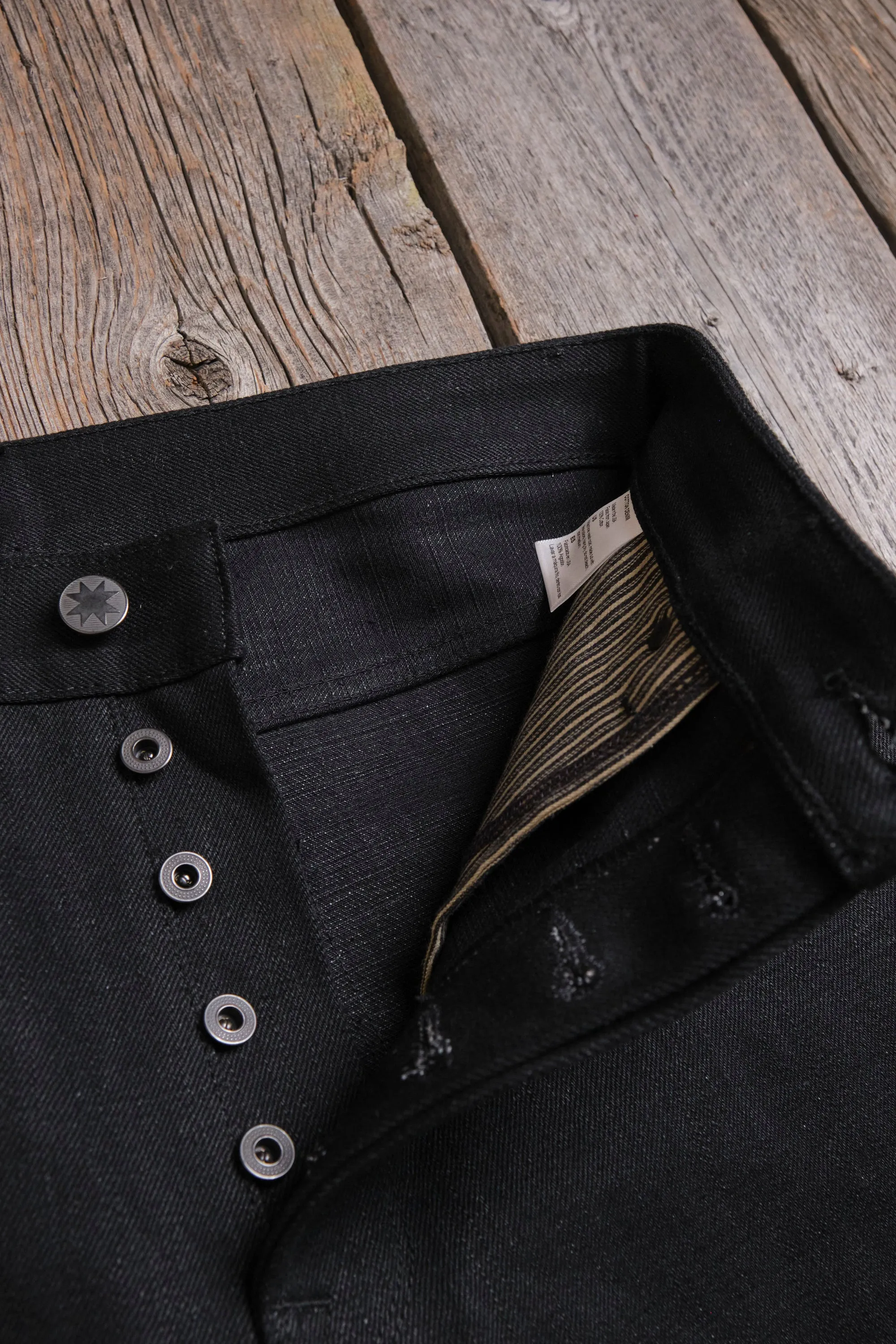 Belford Straight 17 Ounce Black Denim sold by Freenote Cloth product image thumbnail 2