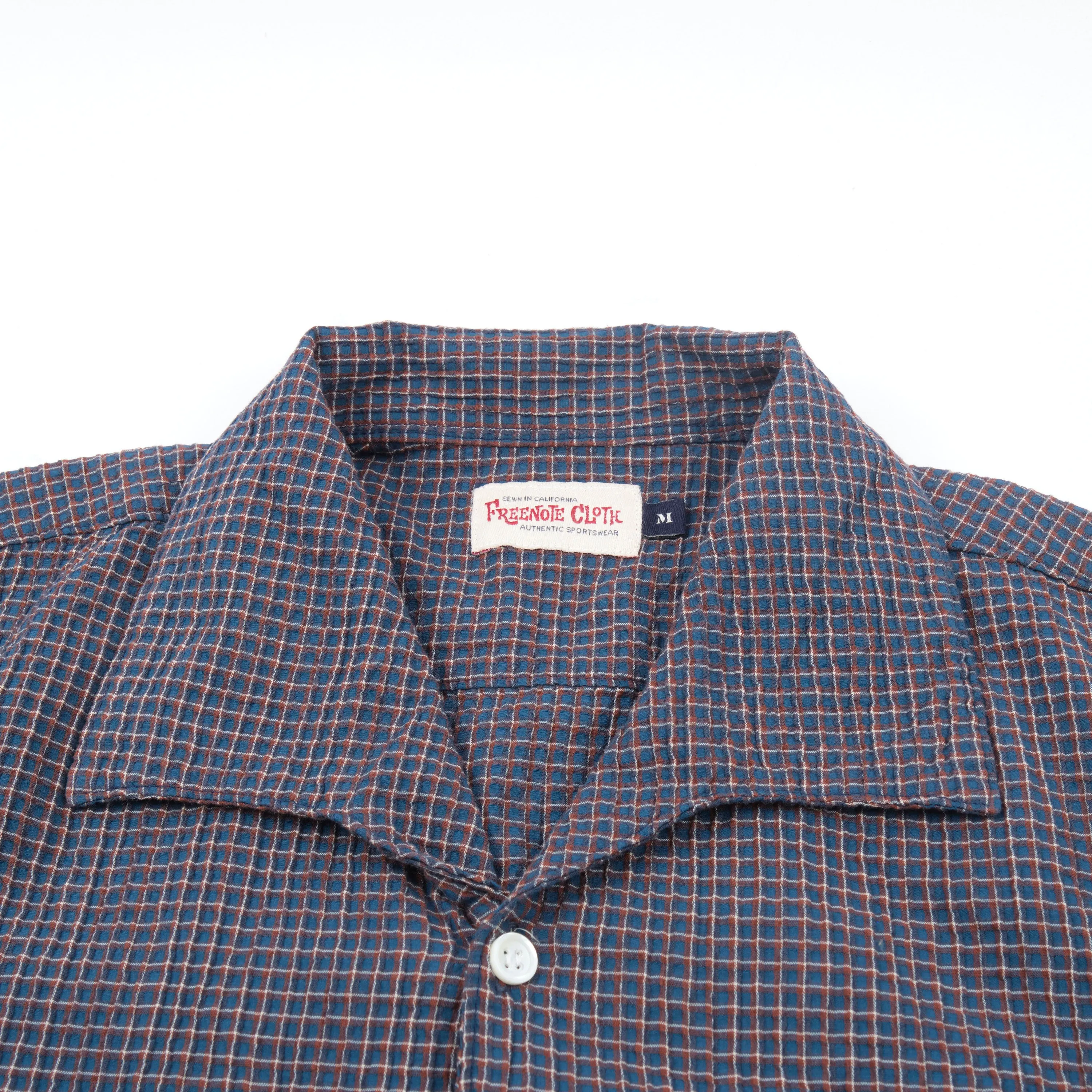 Cayucos Seersucker Blue Plaid sold by Freenote Cloth product image thumbnail 2