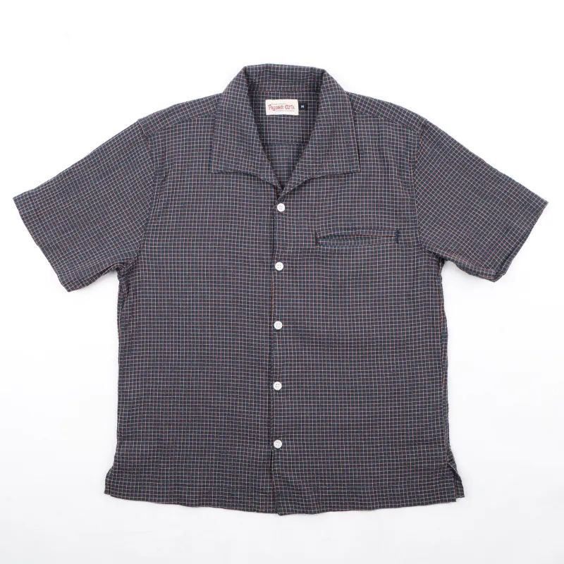 Cayucos Seersucker Blue Plaid sold by Freenote Cloth