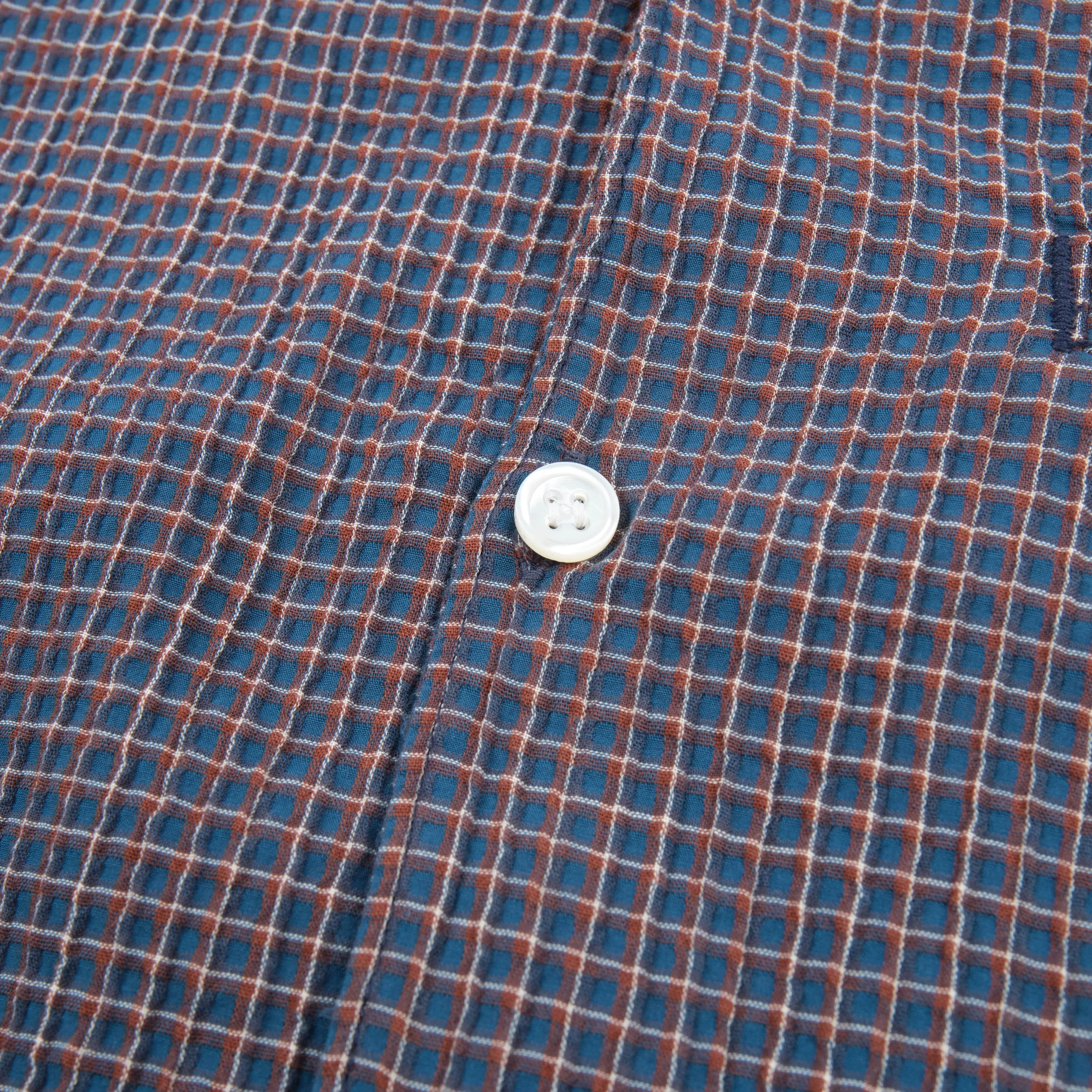 Cayucos Seersucker Blue Plaid sold by Freenote Cloth product image thumbnail 4