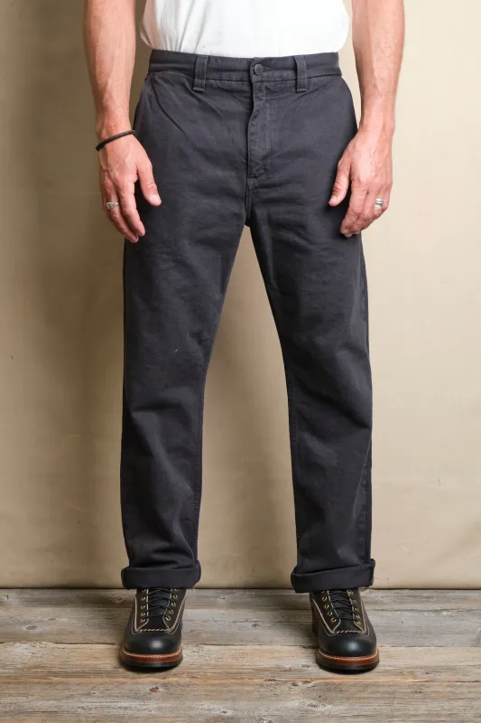Deck Pant 14 Ounce Slub Black sold by Freenote Cloth