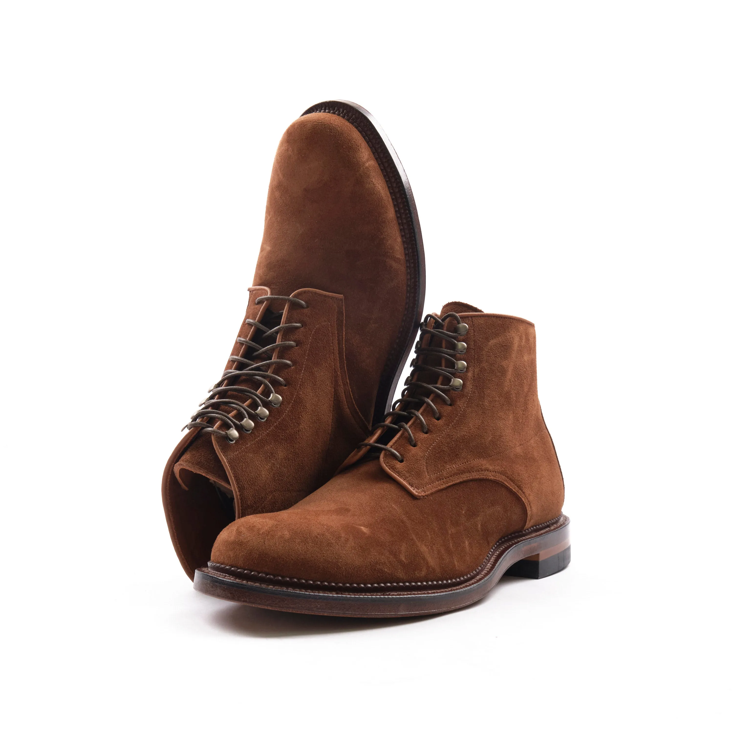 VIBERG 1940 NAVVY BOOT - CHESTNUT JANUS CALF SUEDE sold by Freenote Cloth product image thumbnail 2