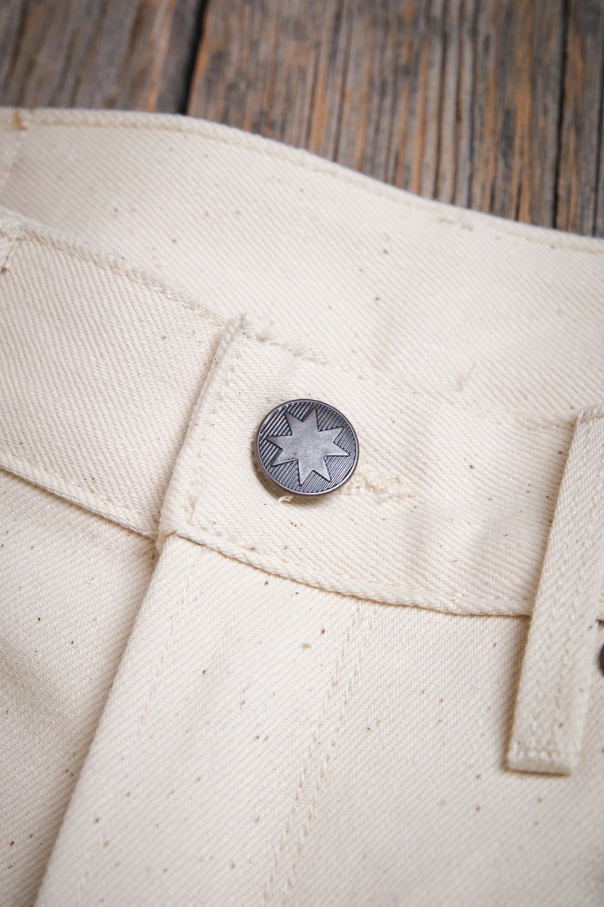 Portola Classic Taper 14 Ounce Ecru Denim sold by Freenote Cloth product image thumbnail 4