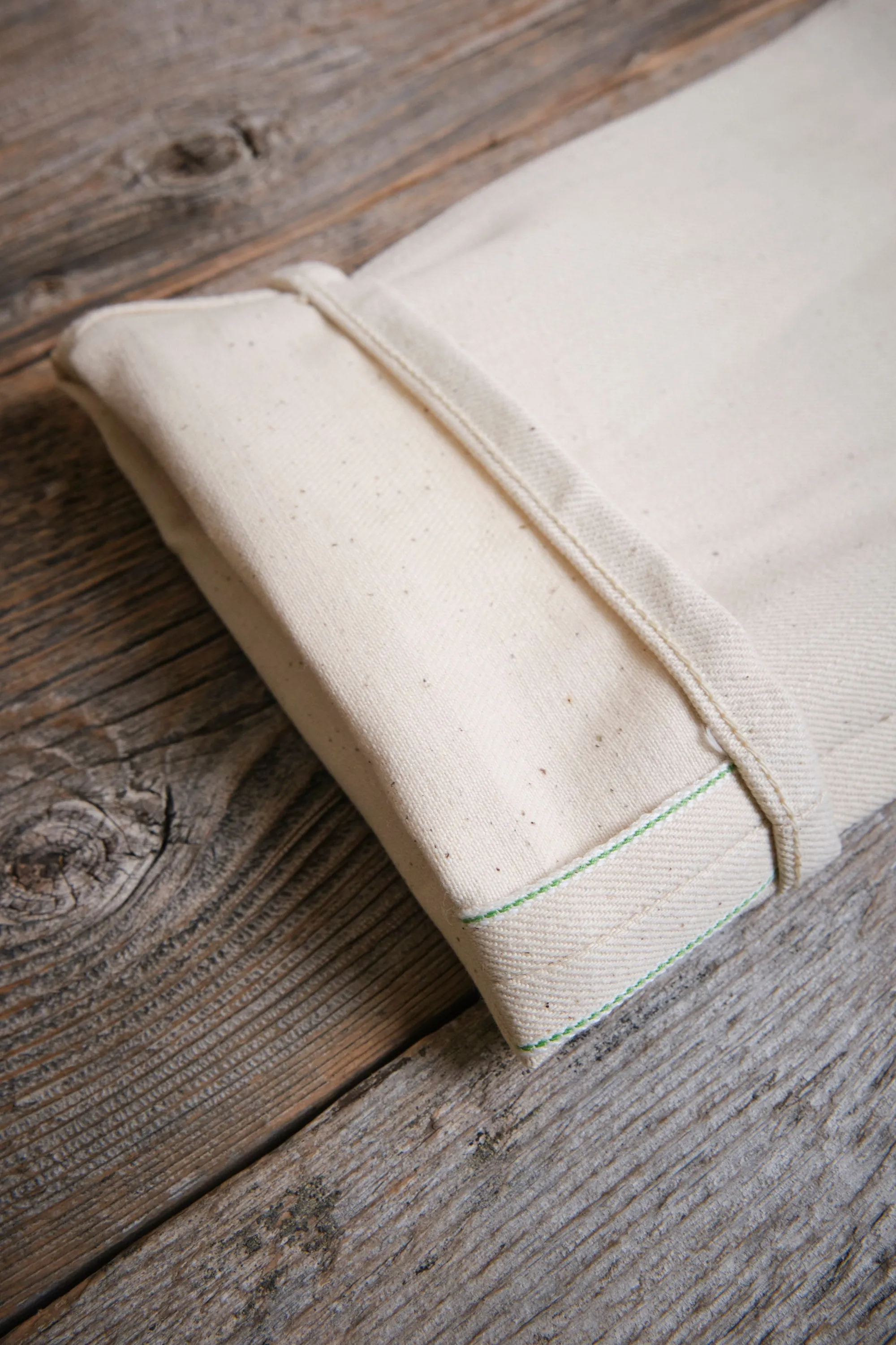 Portola Classic Taper 14 Ounce Ecru Denim sold by Freenote Cloth product image thumbnail 2