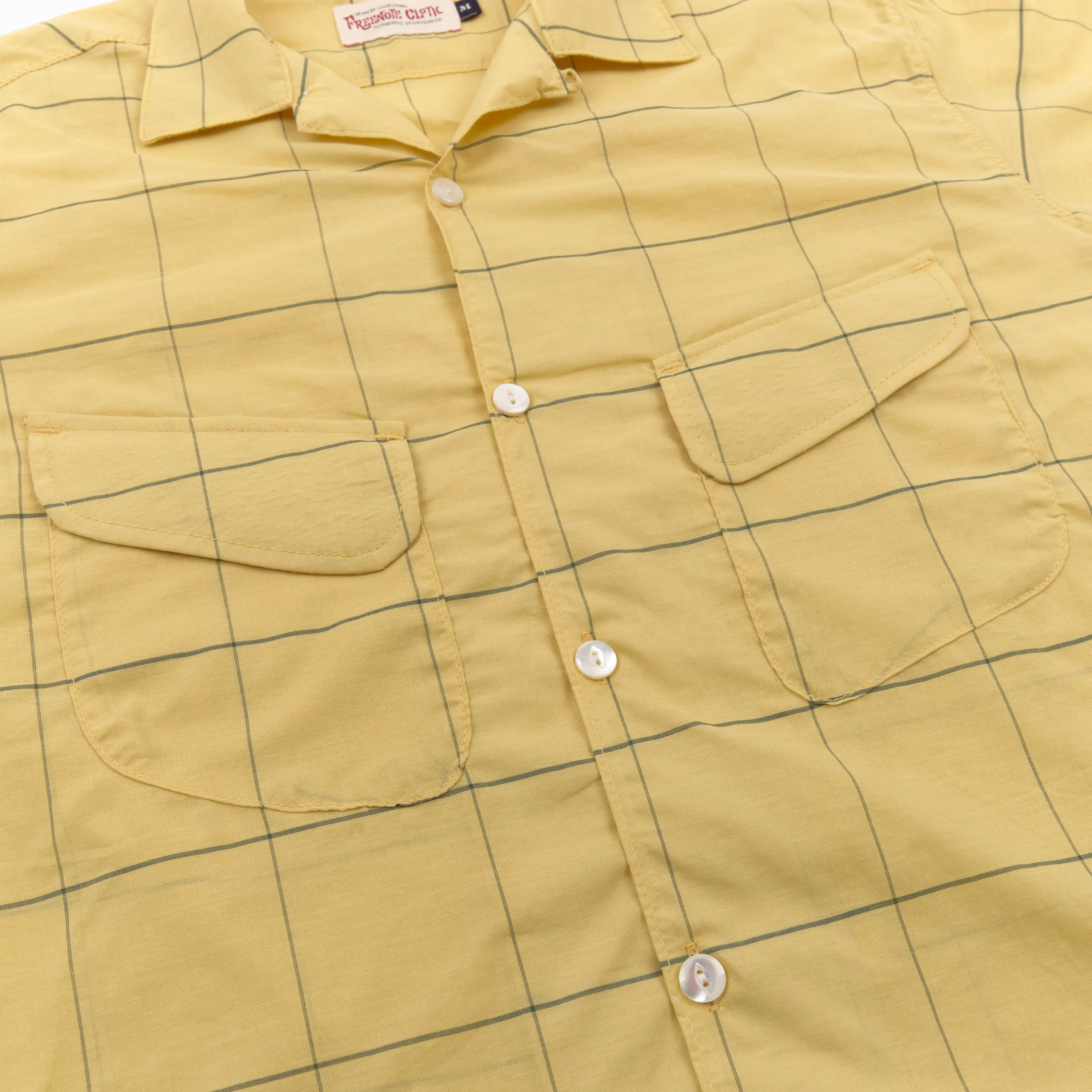 Dean Double Pocket Yellow Check sold by Freenote Cloth product image thumbnail 3