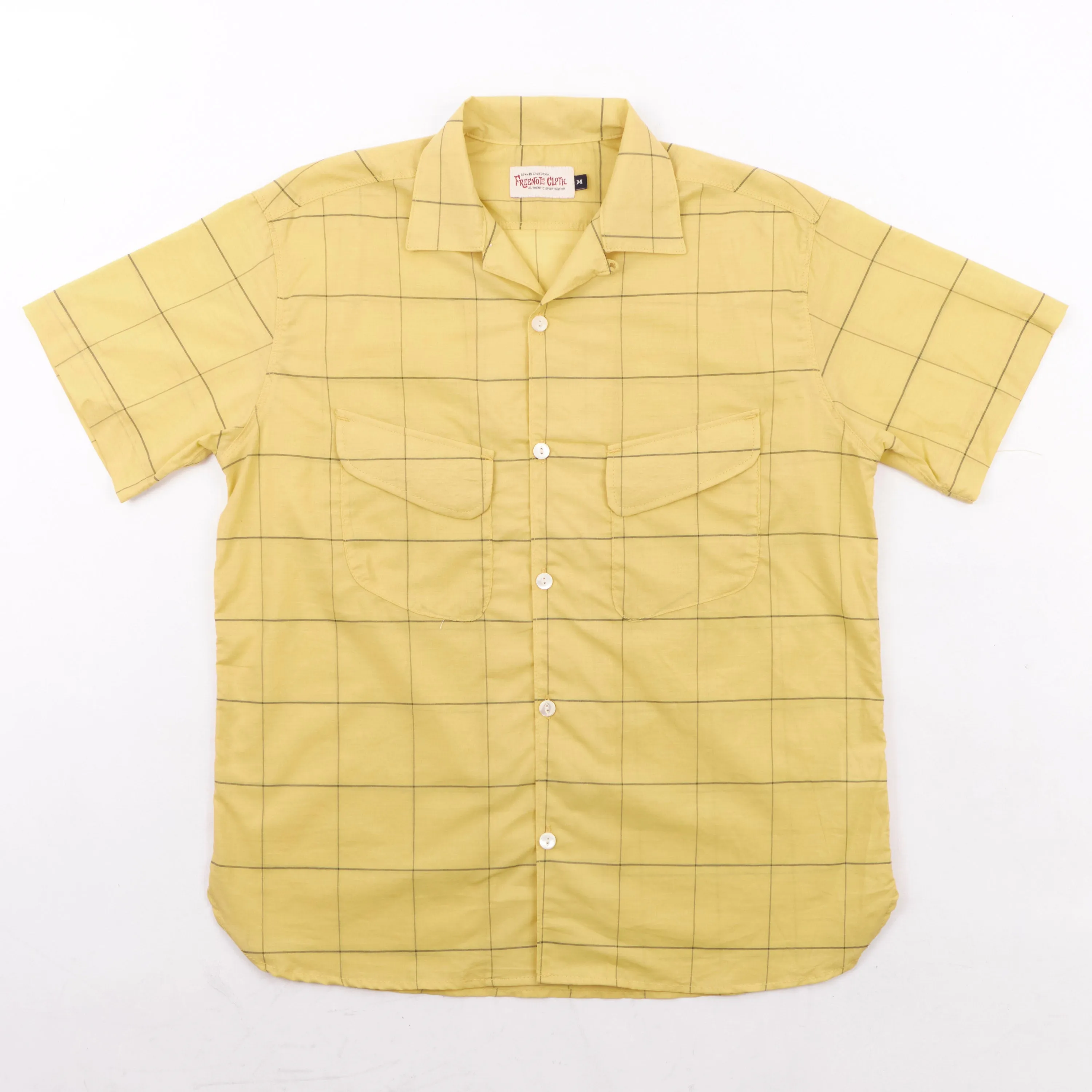 Dean Double Pocket Yellow Check sold by Freenote Cloth