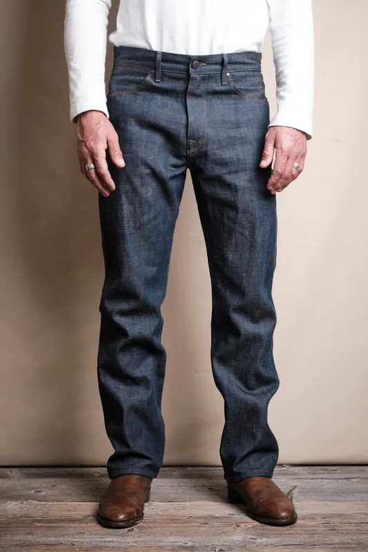 Wilkes Western 13 Ounce Natural Indigo Denim sold by Freenote Cloth