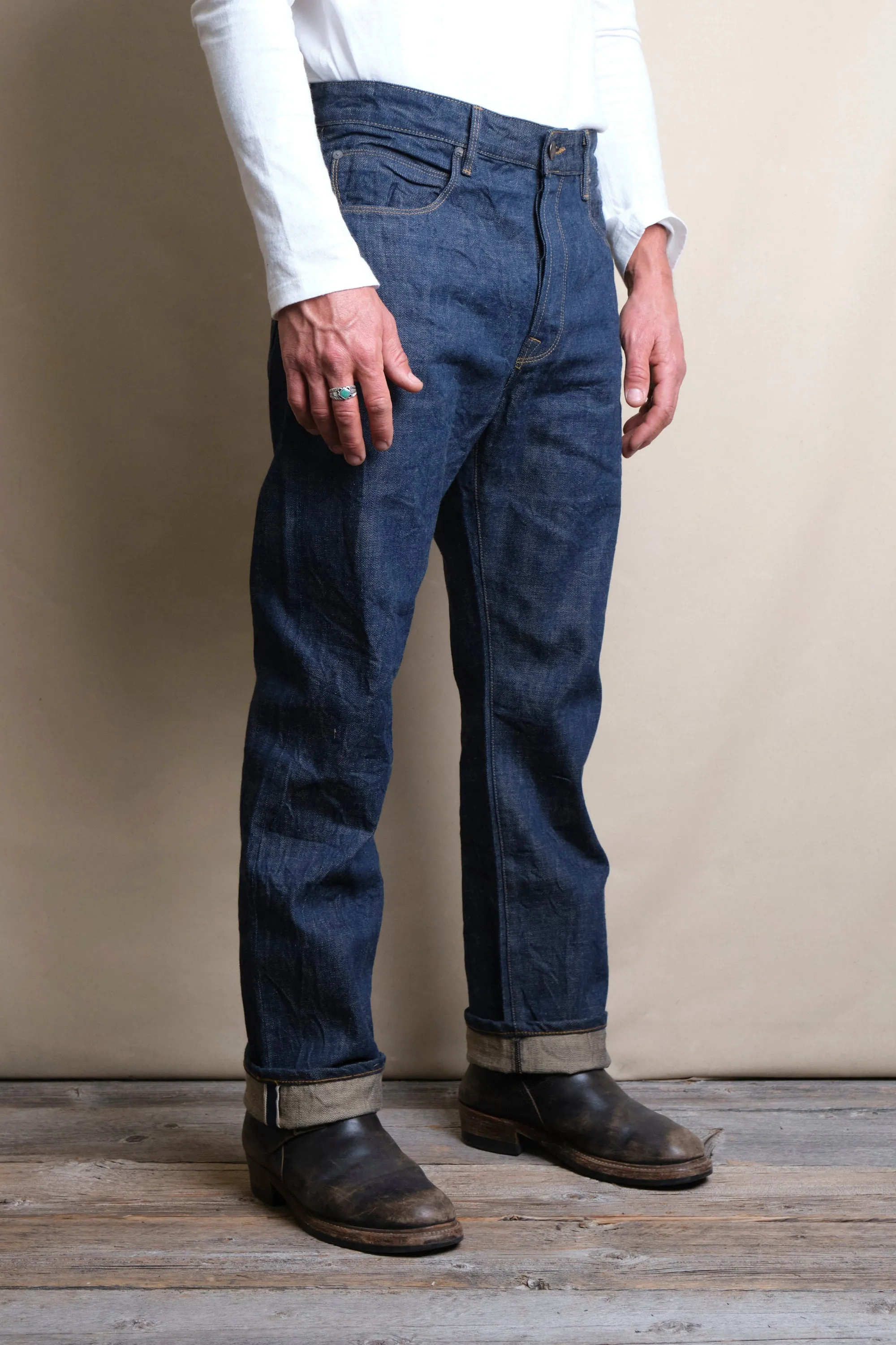 Belford Straight 13 Ounce Natural Rinsed Denim sold by Freenote Cloth product image thumbnail 2