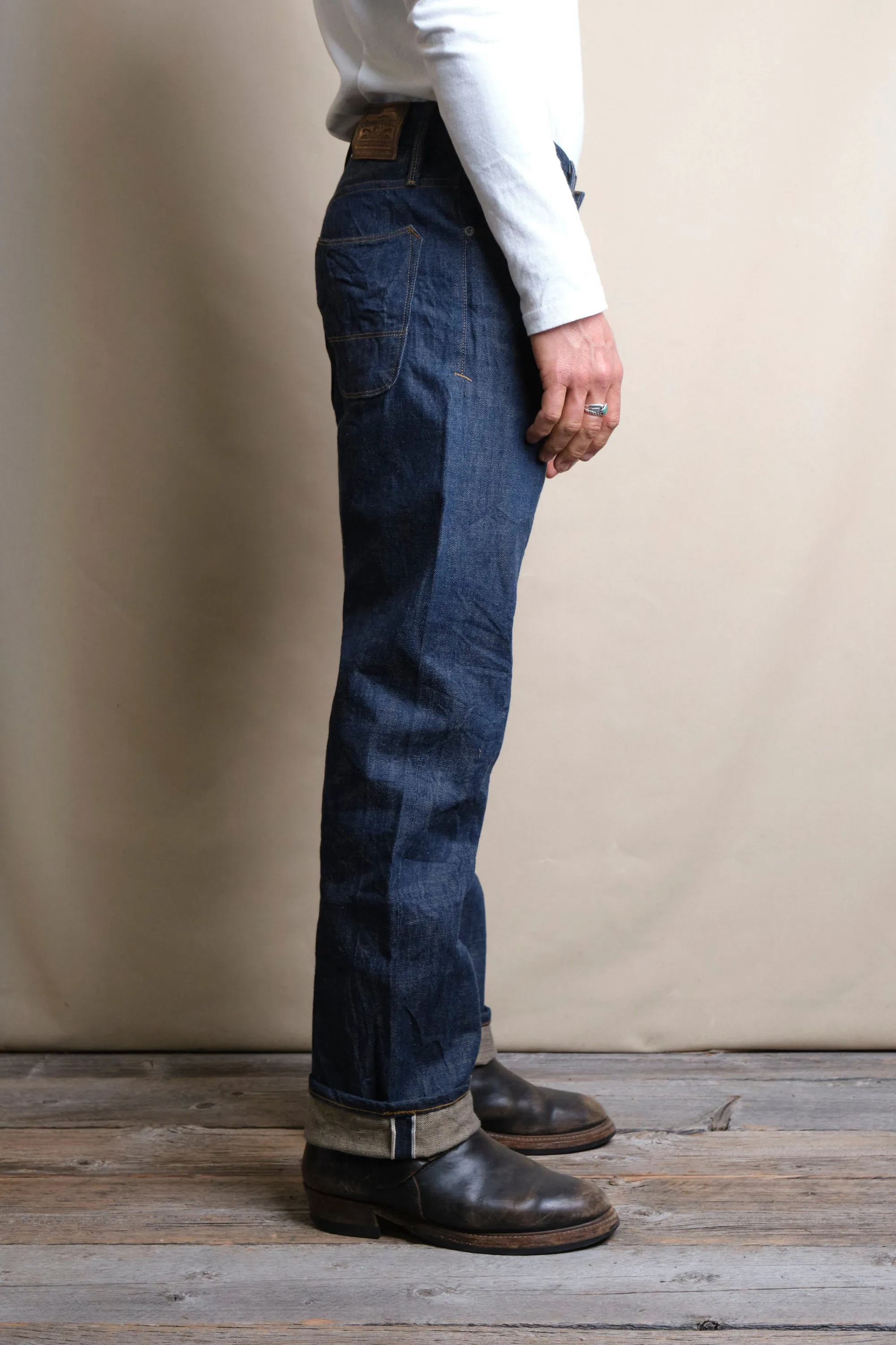 Belford Straight 13 Ounce Natural Rinsed Denim sold by Freenote Cloth product image thumbnail 3