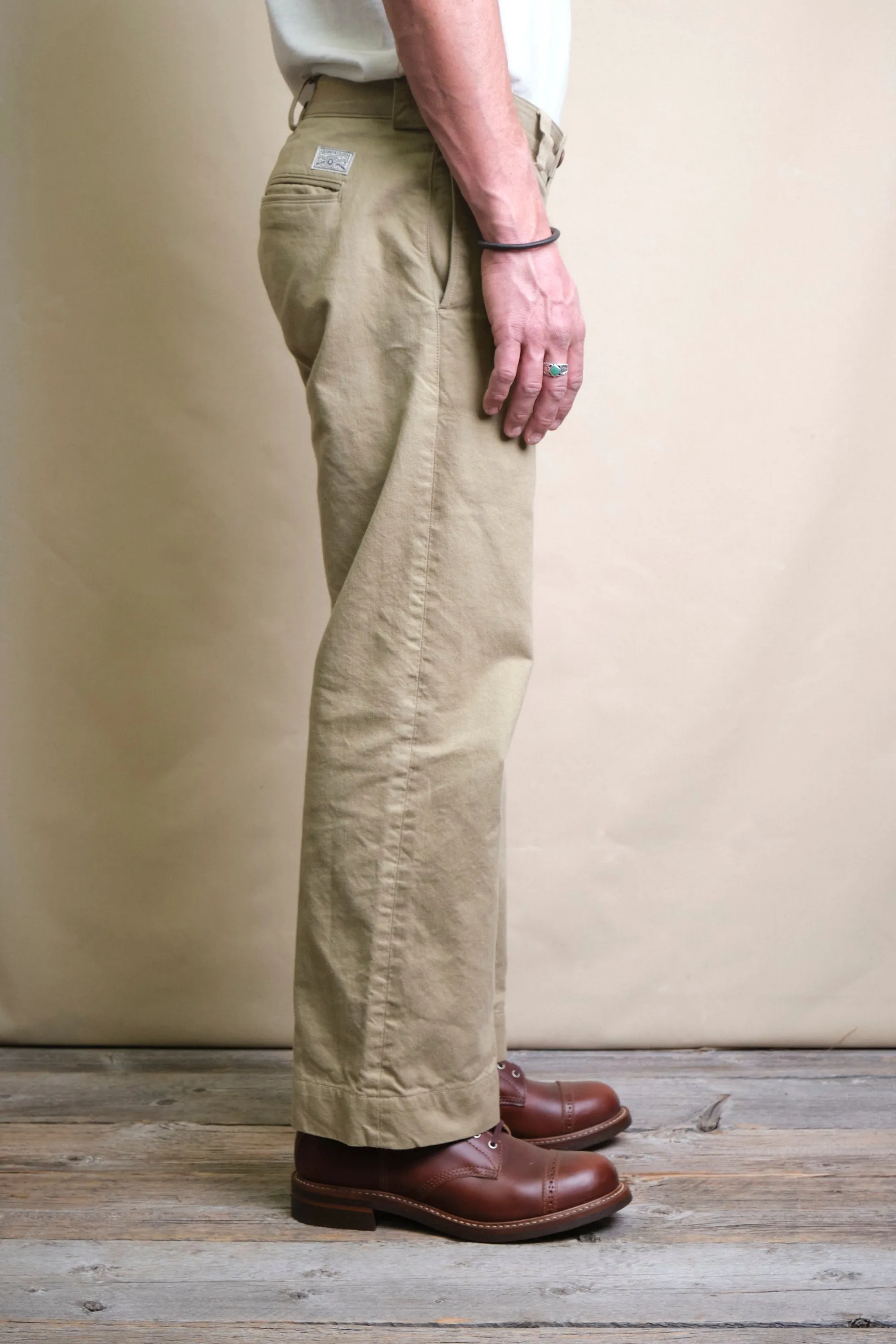 Shifter Pant 9 Ounce Khaki Twill sold by Freenote Cloth product image thumbnail 3