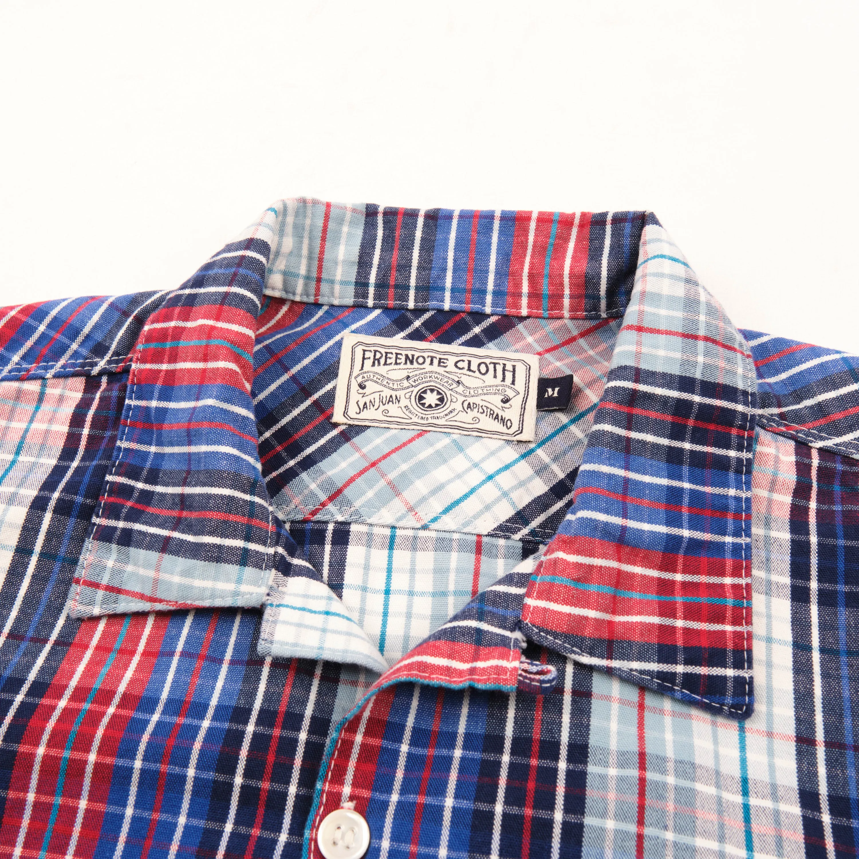 Dayton LS Bonneville Blue Plaid sold by Freenote Cloth product image thumbnail 3