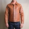 Riders Jacket Maryam Tannery Brown Horsehide sold by Freenote Cloth