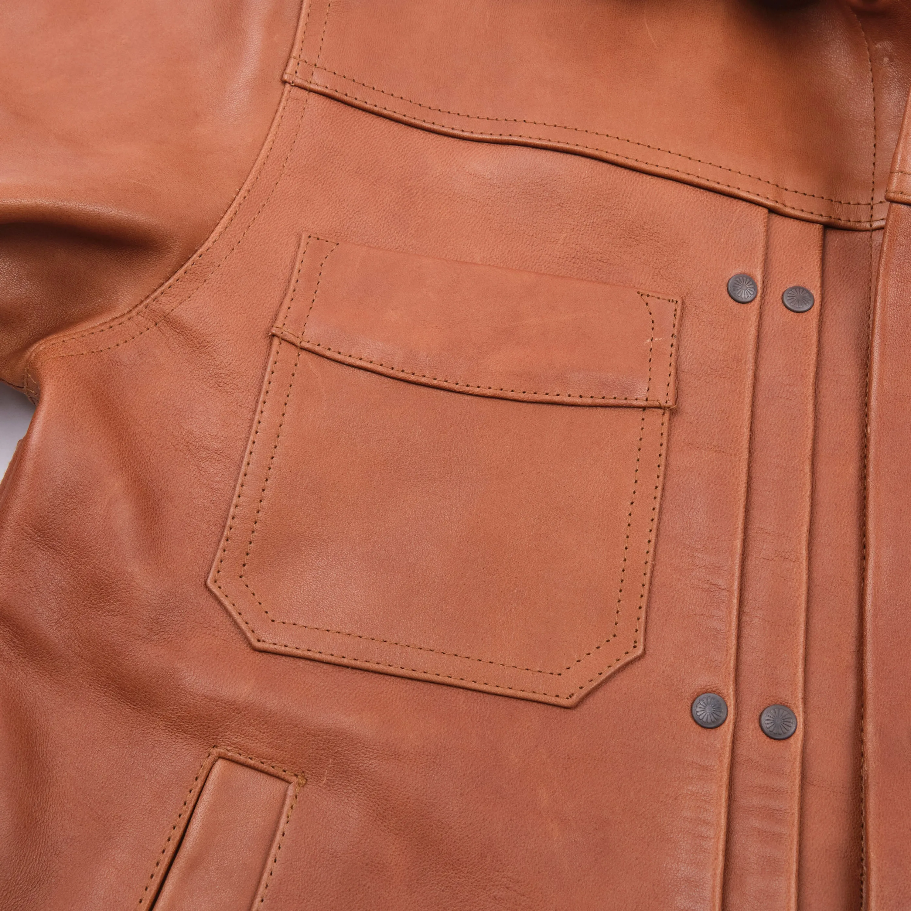 Riders Jacket Maryam Tannery Brown Horsehide sold by Freenote Cloth product image thumbnail 4
