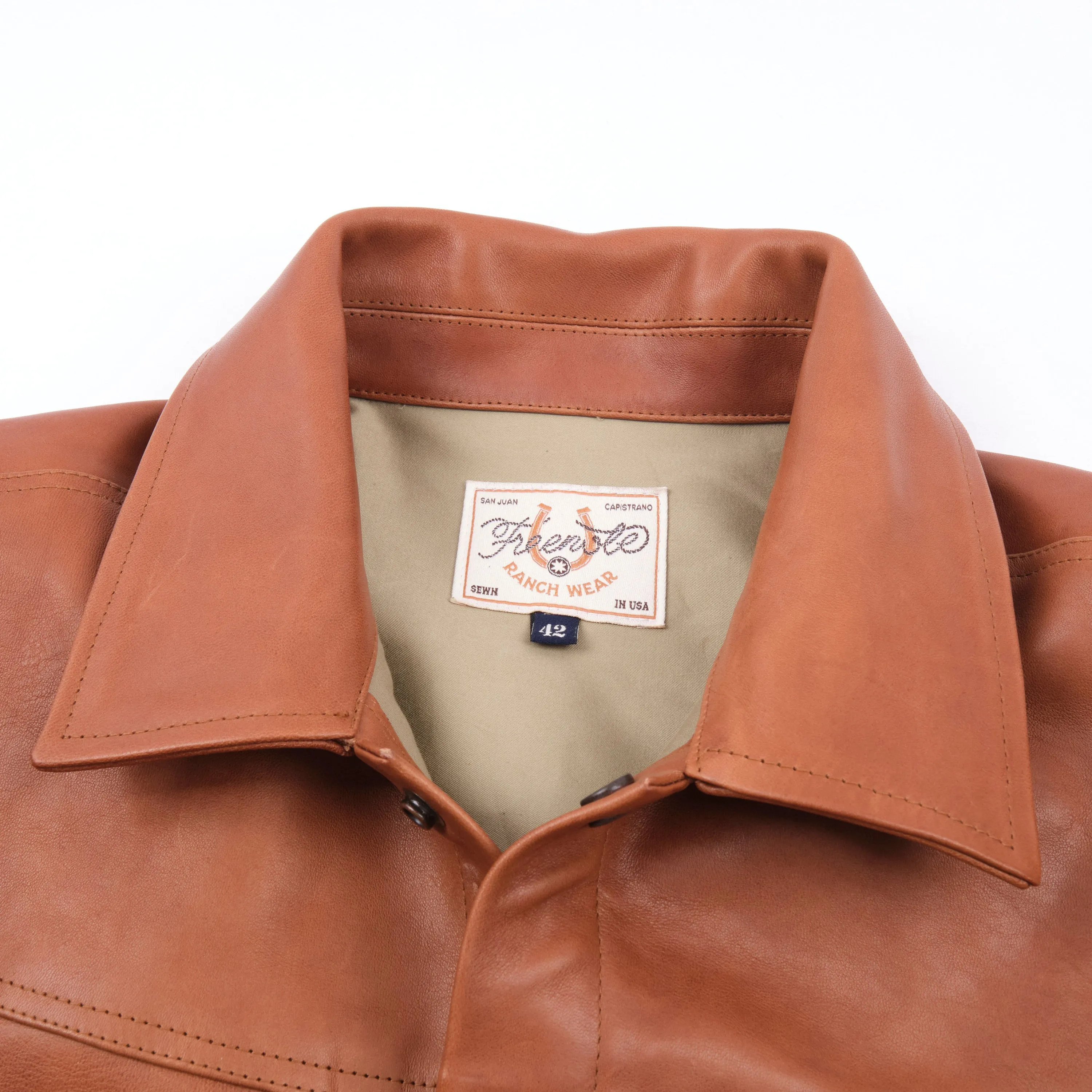 Riders Jacket Maryam Tannery Brown Horsehide sold by Freenote Cloth product image thumbnail 3