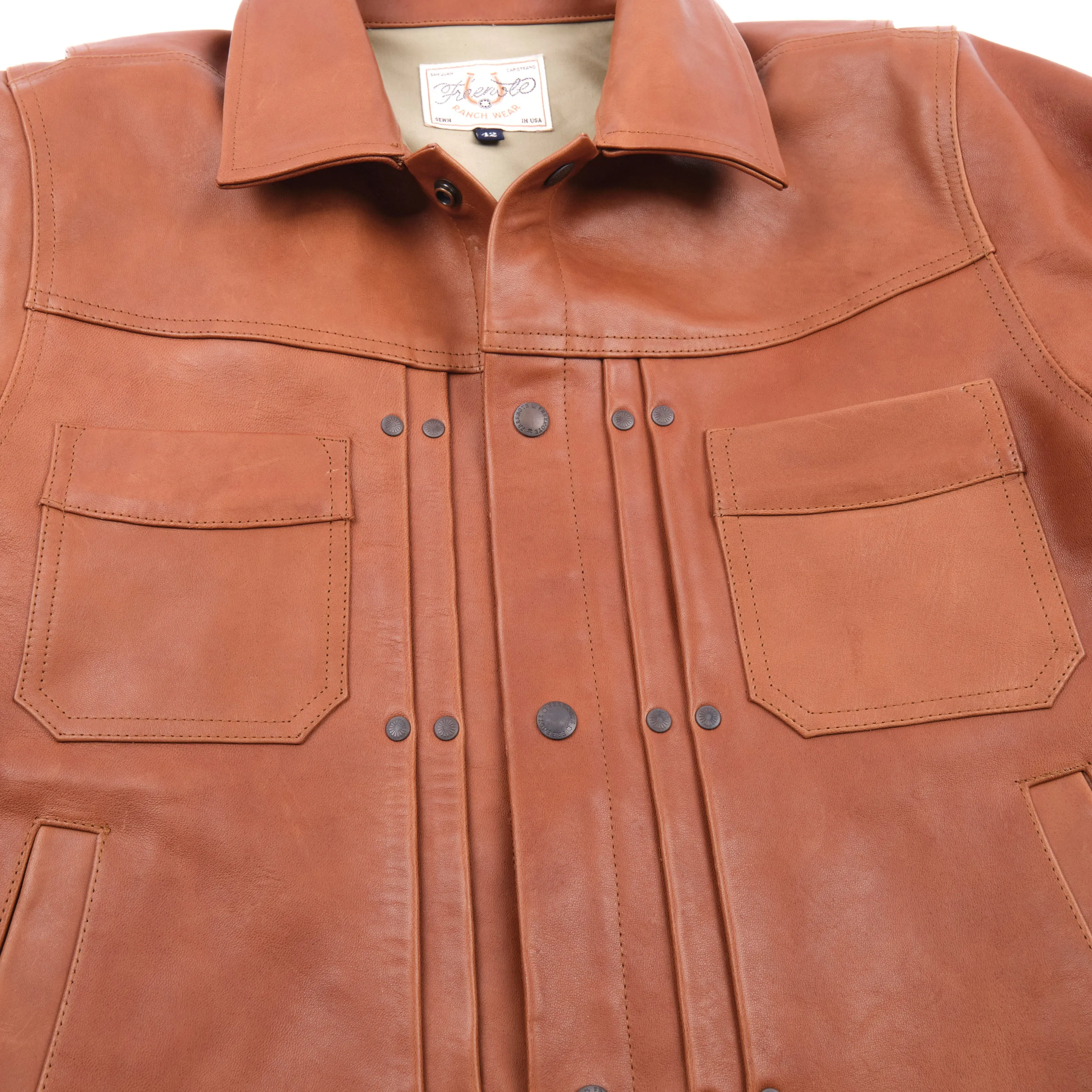 Riders Jacket Maryam Tannery Brown Horsehide sold by Freenote Cloth product image thumbnail 5