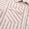 Calico S/S Brown Stripe sold by Freenote Cloth
