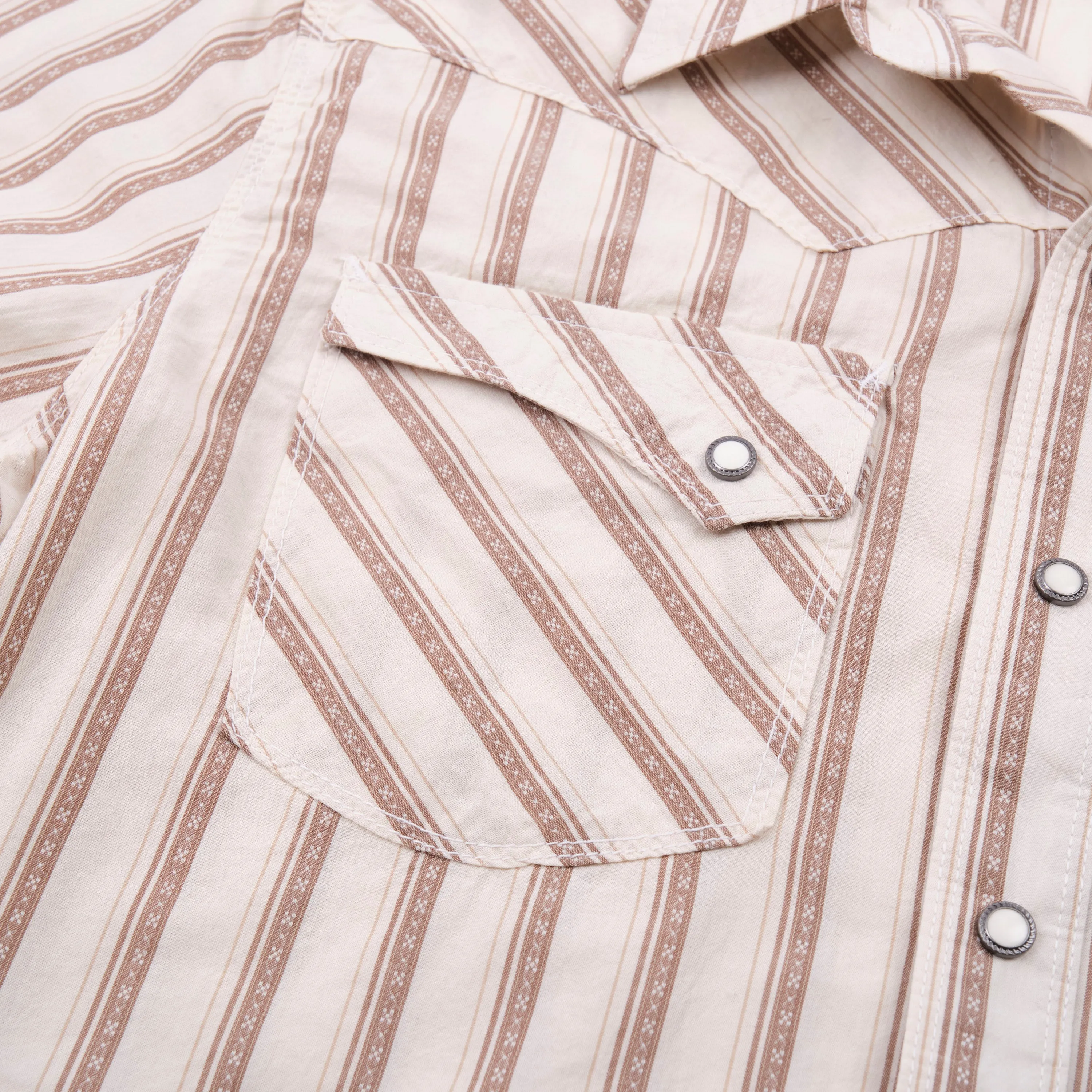 Calico S/S Brown Stripe sold by Freenote Cloth product image thumbnail 5