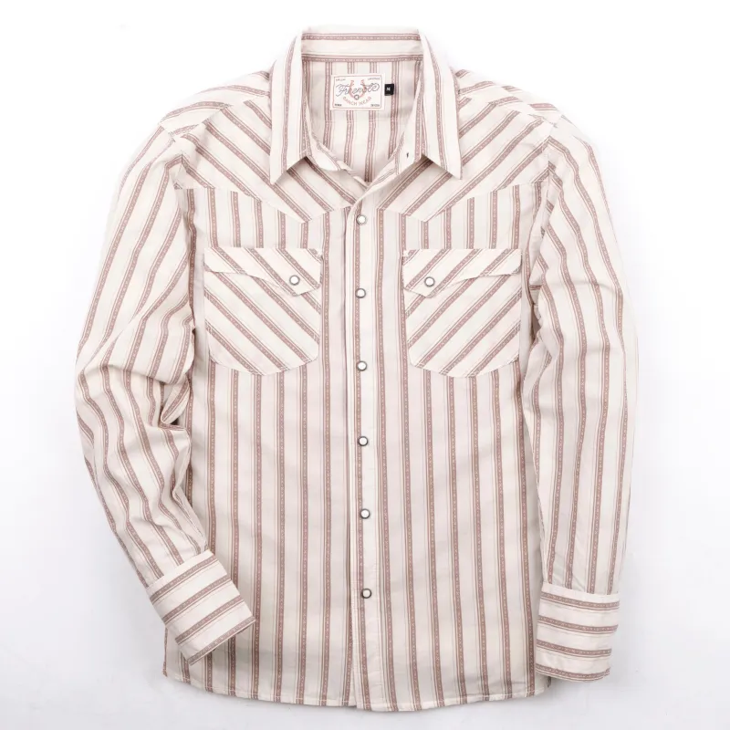 Calico Brown Stripe sold by Freenote Cloth
