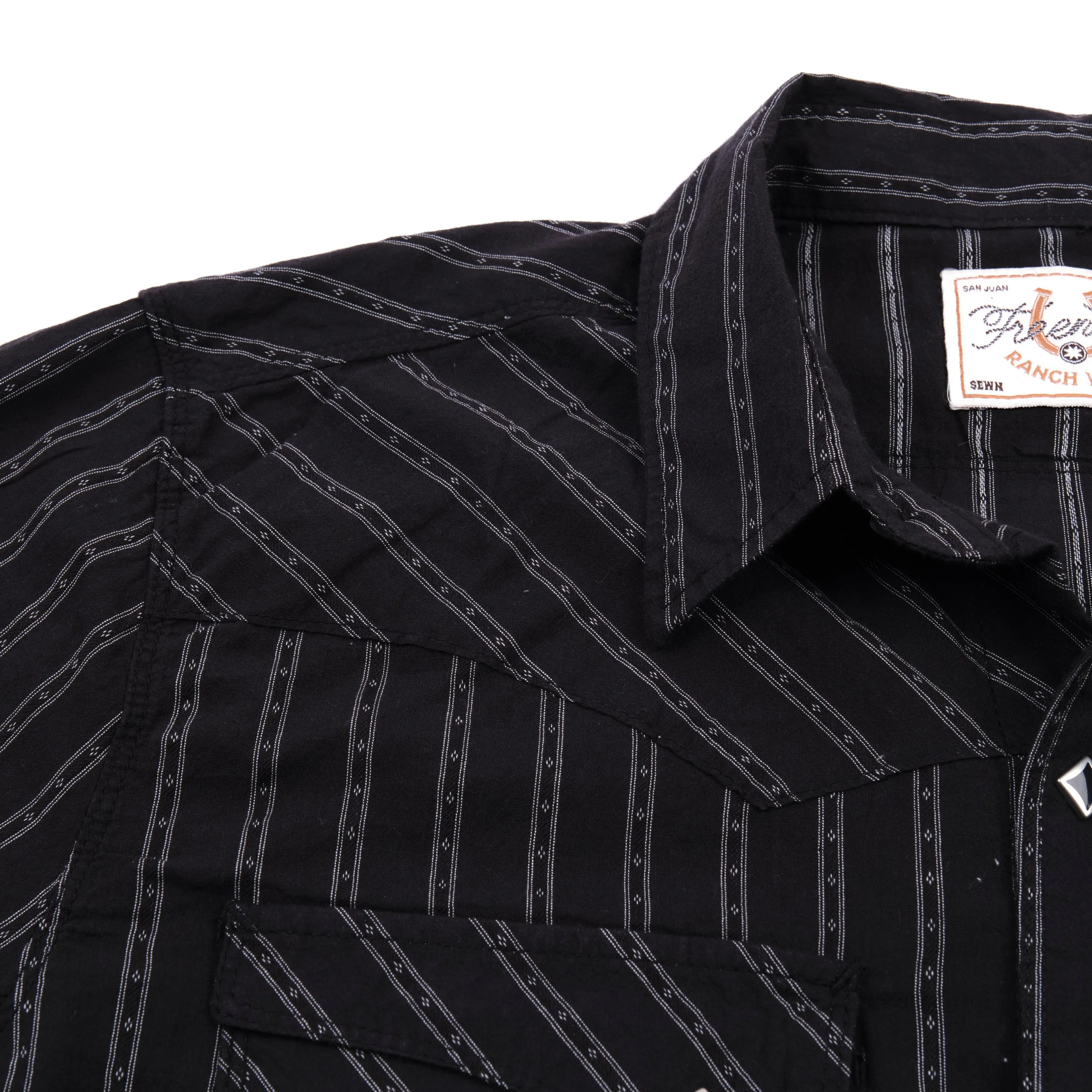 Calico S/S Black Stripe sold by Freenote Cloth product image thumbnail 5