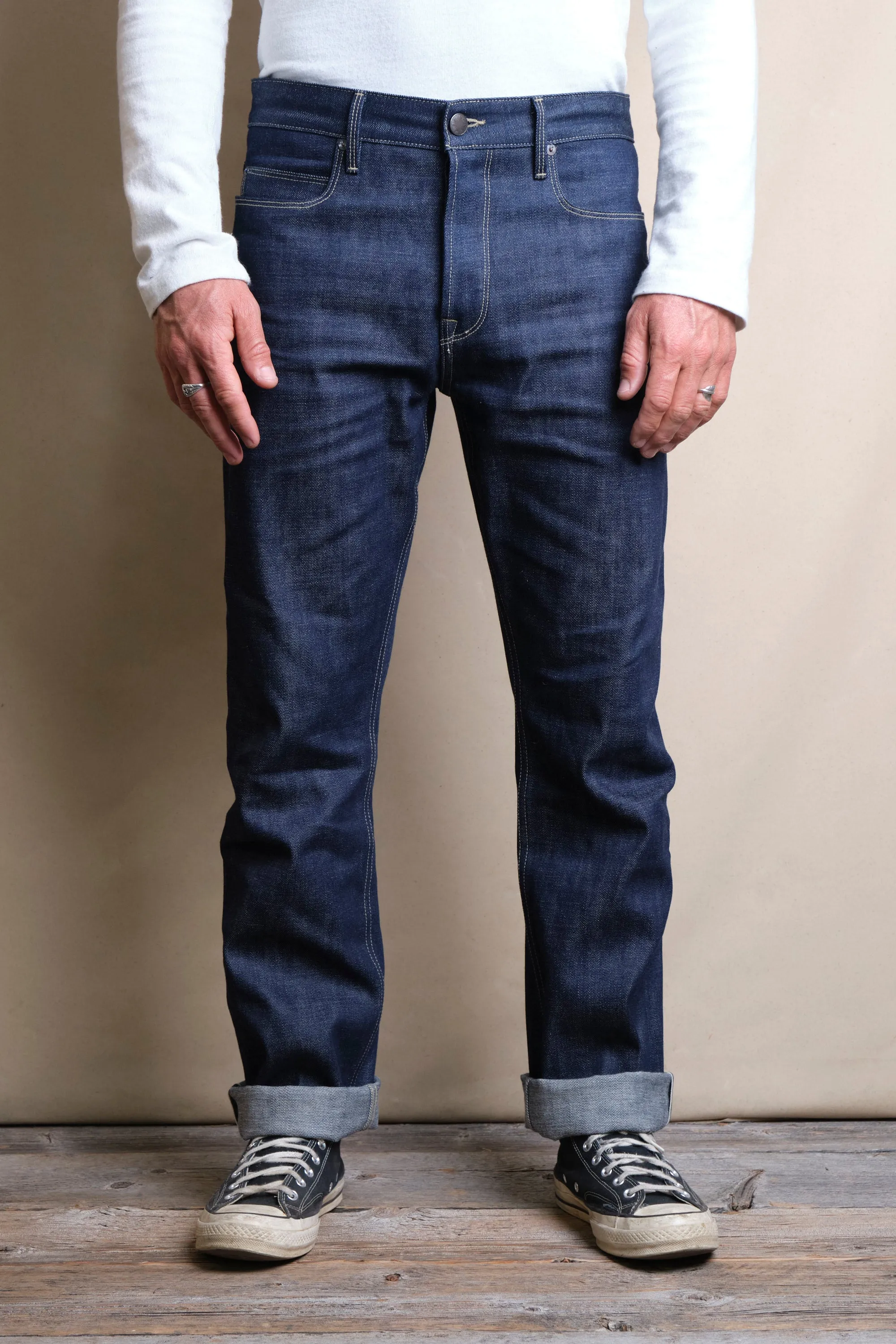 Trabuco Classic Straight 11 Ounce Memphis Blue Denim sold by Freenote Cloth