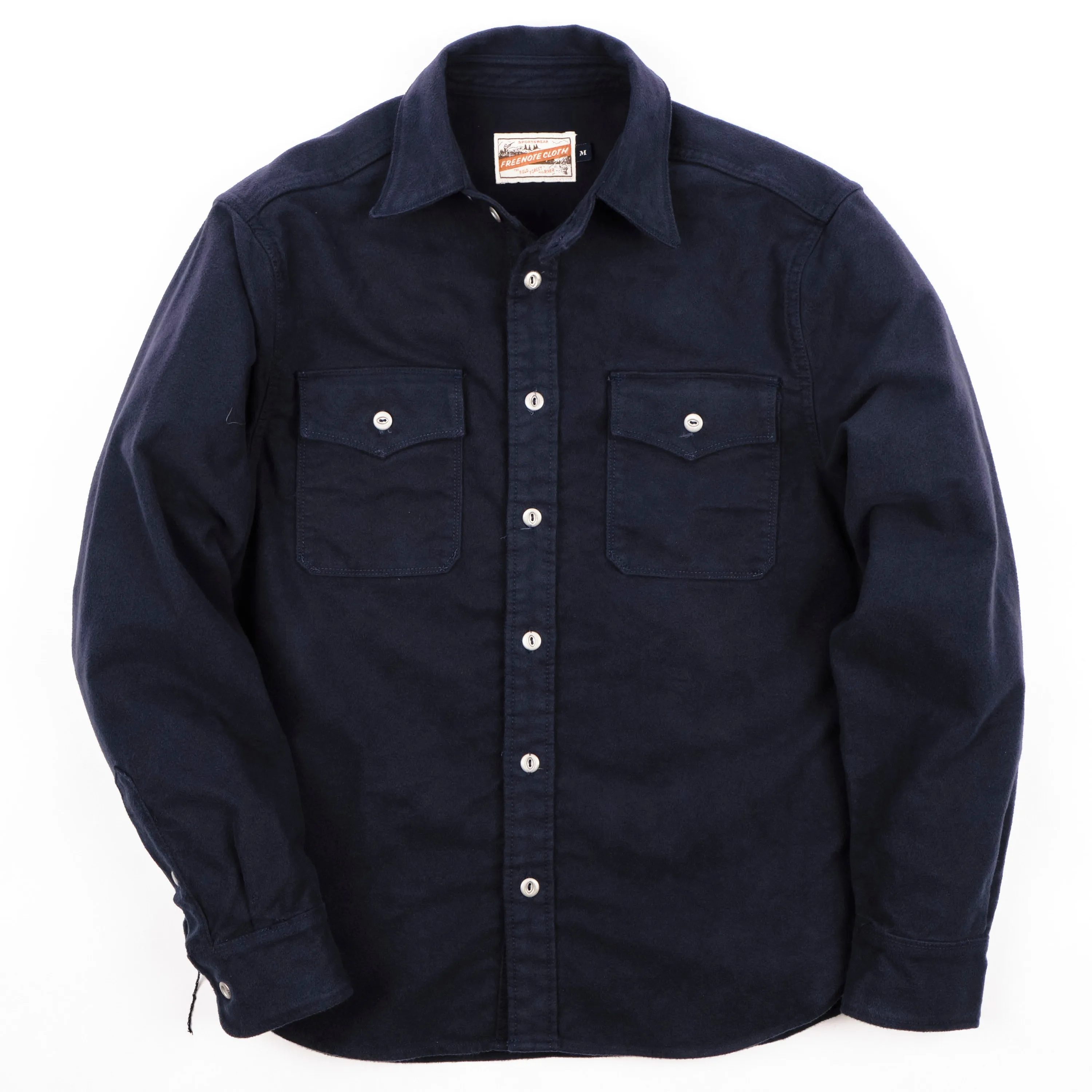 Scout Moleskin Navy sold by Freenote Cloth