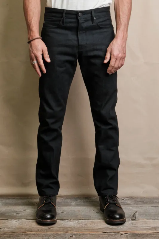 Rios <span>Raw 14.25 oz Black Grey Japanese Denim</span> sold by Freenote Cloth