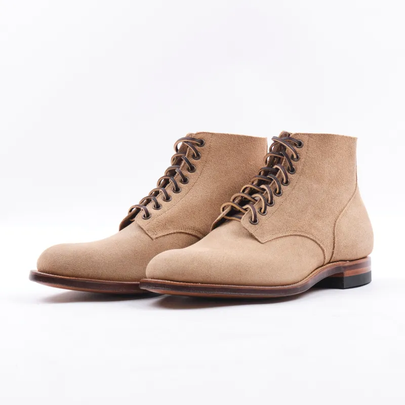 VIBERG 1940 N1 BOOT - MARINE FIELD SHOE NATURAL ROUGHOUT made by Viberg