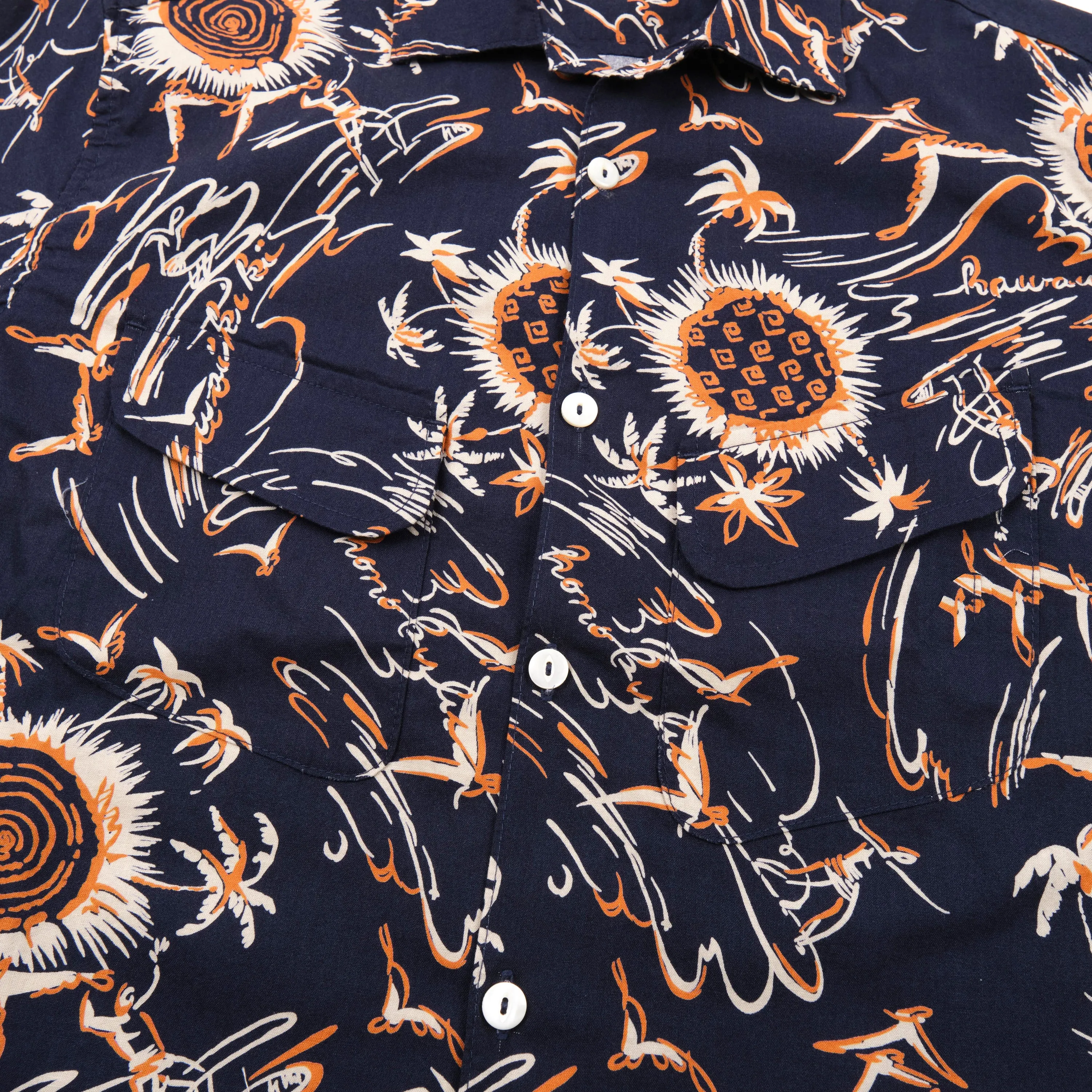 Dean Double Pocket Aloha Navy sold by Freenote Cloth product image thumbnail 3