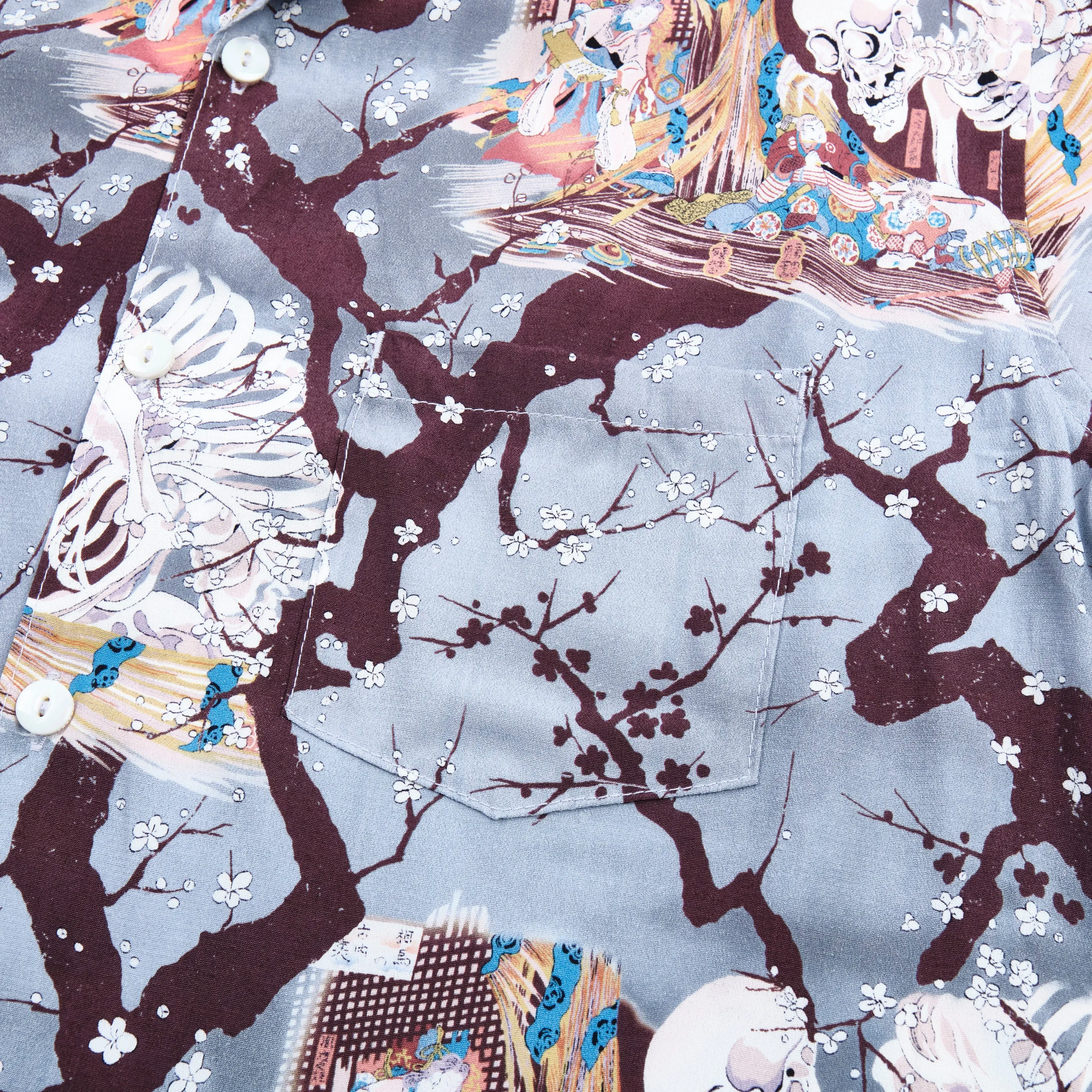 Hawaiian Light Blue Skeleton sold by Freenote Cloth product image thumbnail 3