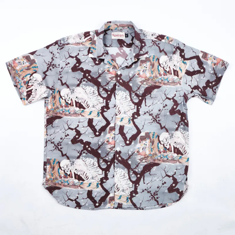 Hawaiian Light Blue Skeleton sold by Freenote Cloth