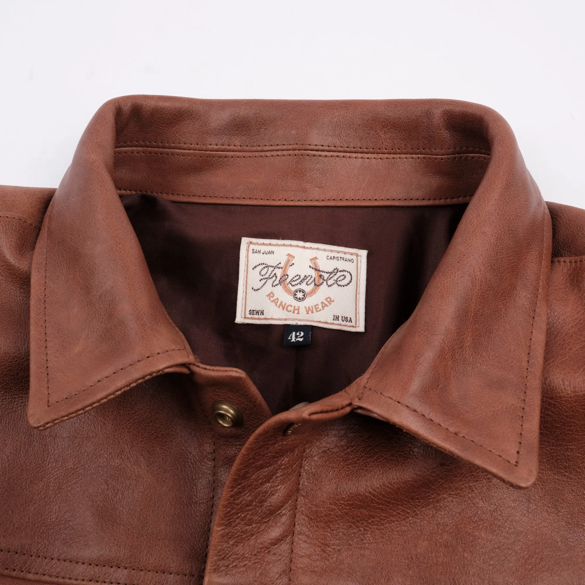 Riders Jacket Tobacco Horsehide sold by Freenote Cloth product image thumbnail 2