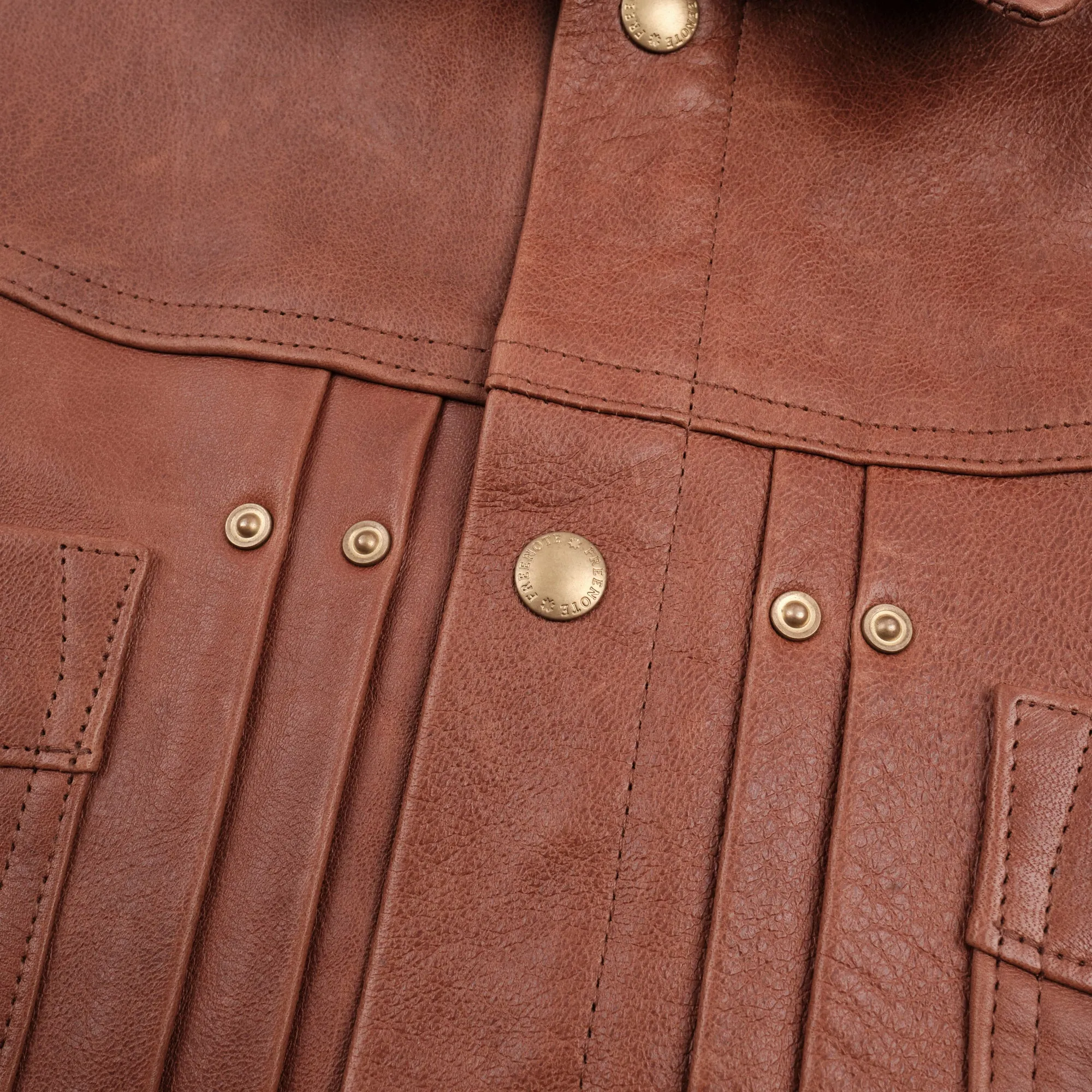 Riders Jacket Tobacco Horsehide sold by Freenote Cloth product image thumbnail 5