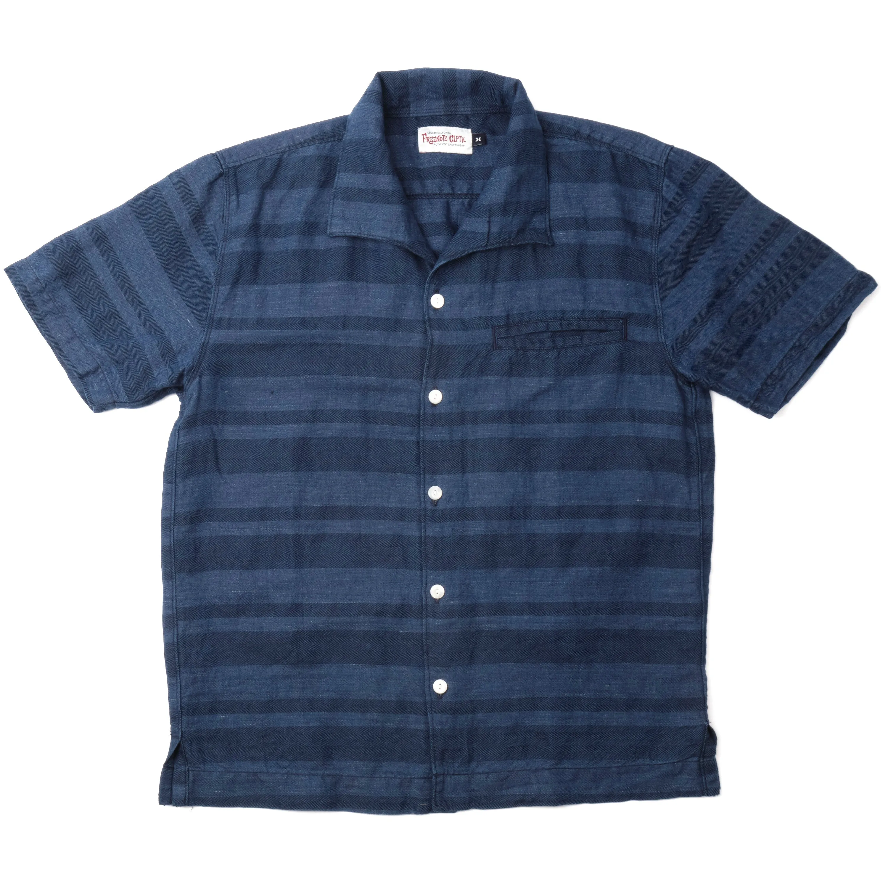 Cayucos Indigo Stripe sold by Freenote Cloth