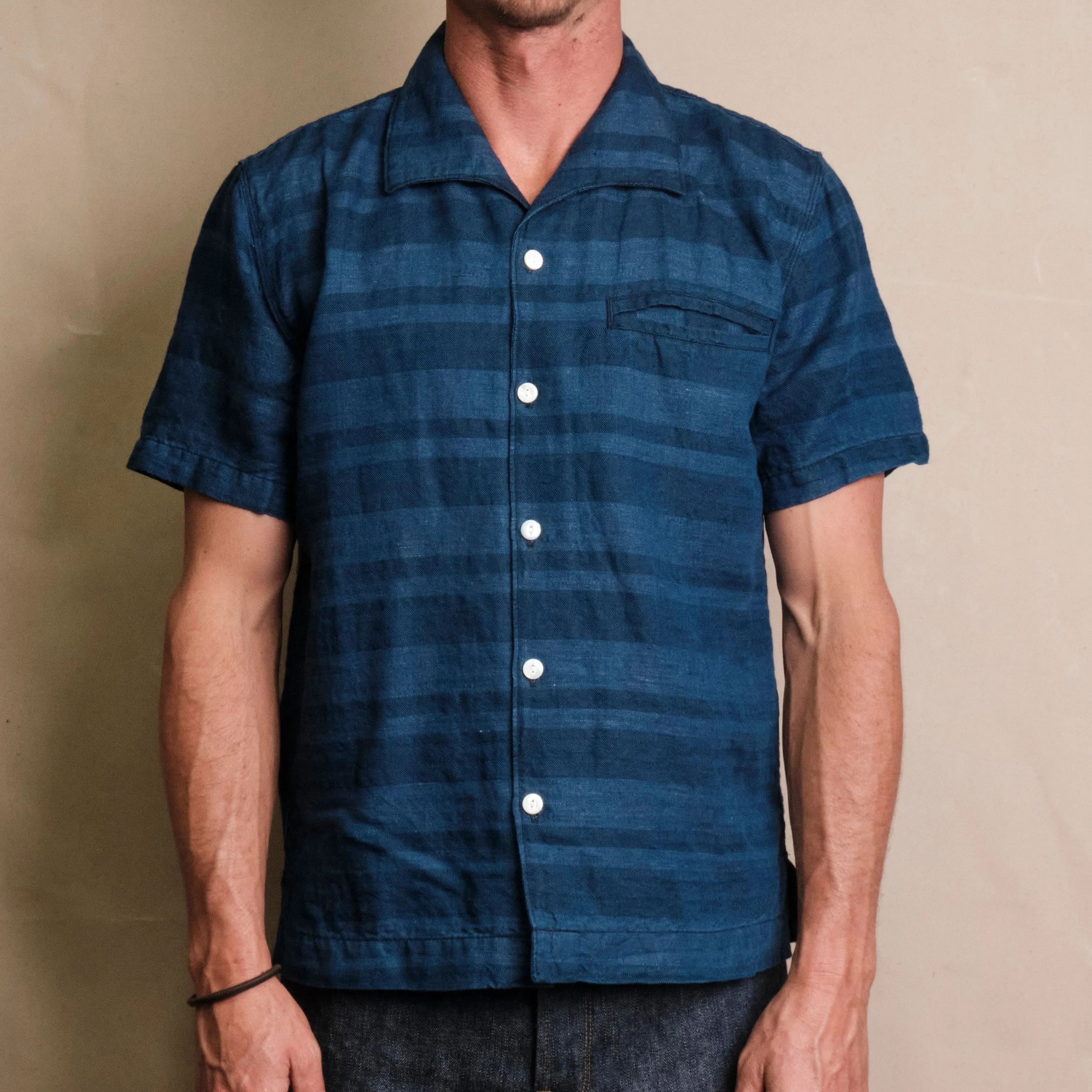 Cayucos Indigo Stripe sold by Freenote Cloth product image thumbnail 2