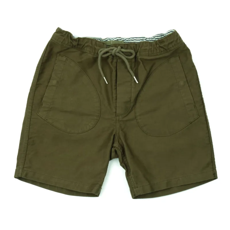 Premium Deck Short Olive sold by Freenote Cloth