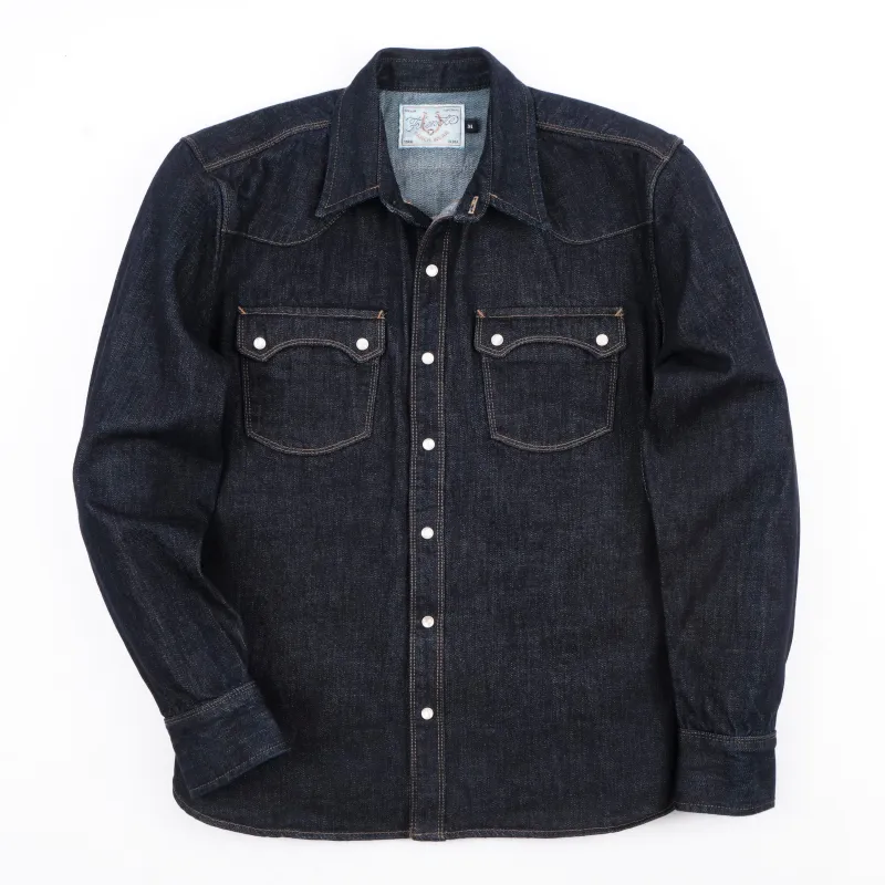 Modern Western 14.75 Ounce Cone Mill Indigo Denim sold by Freenote Cloth