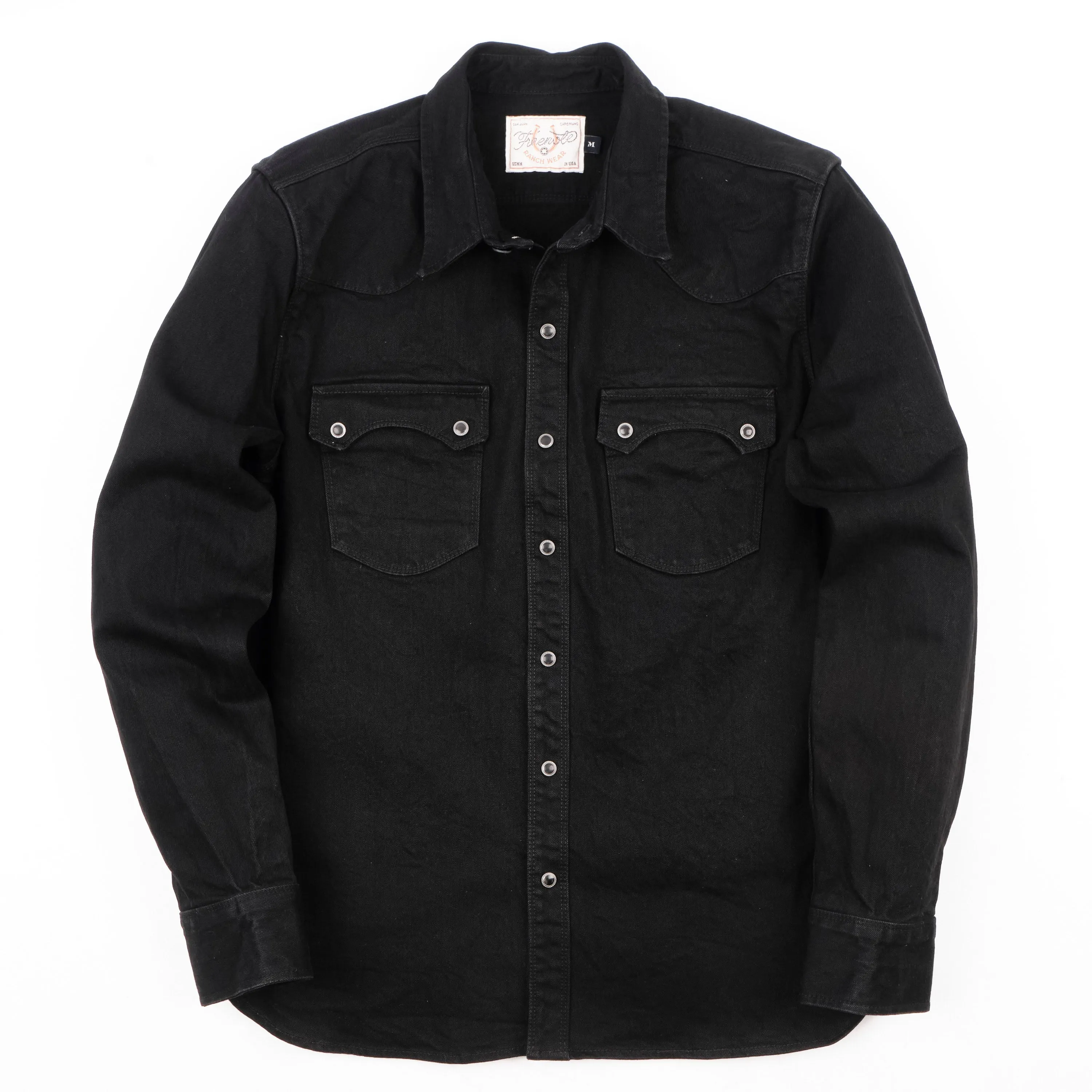 Modern Western 13 Ounce Black Denim sold by Freenote Cloth