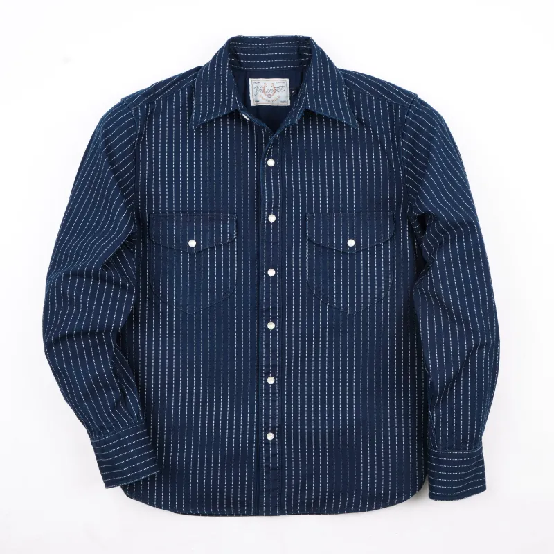 Bodie Indigo Wabash made by Freenote Cloth