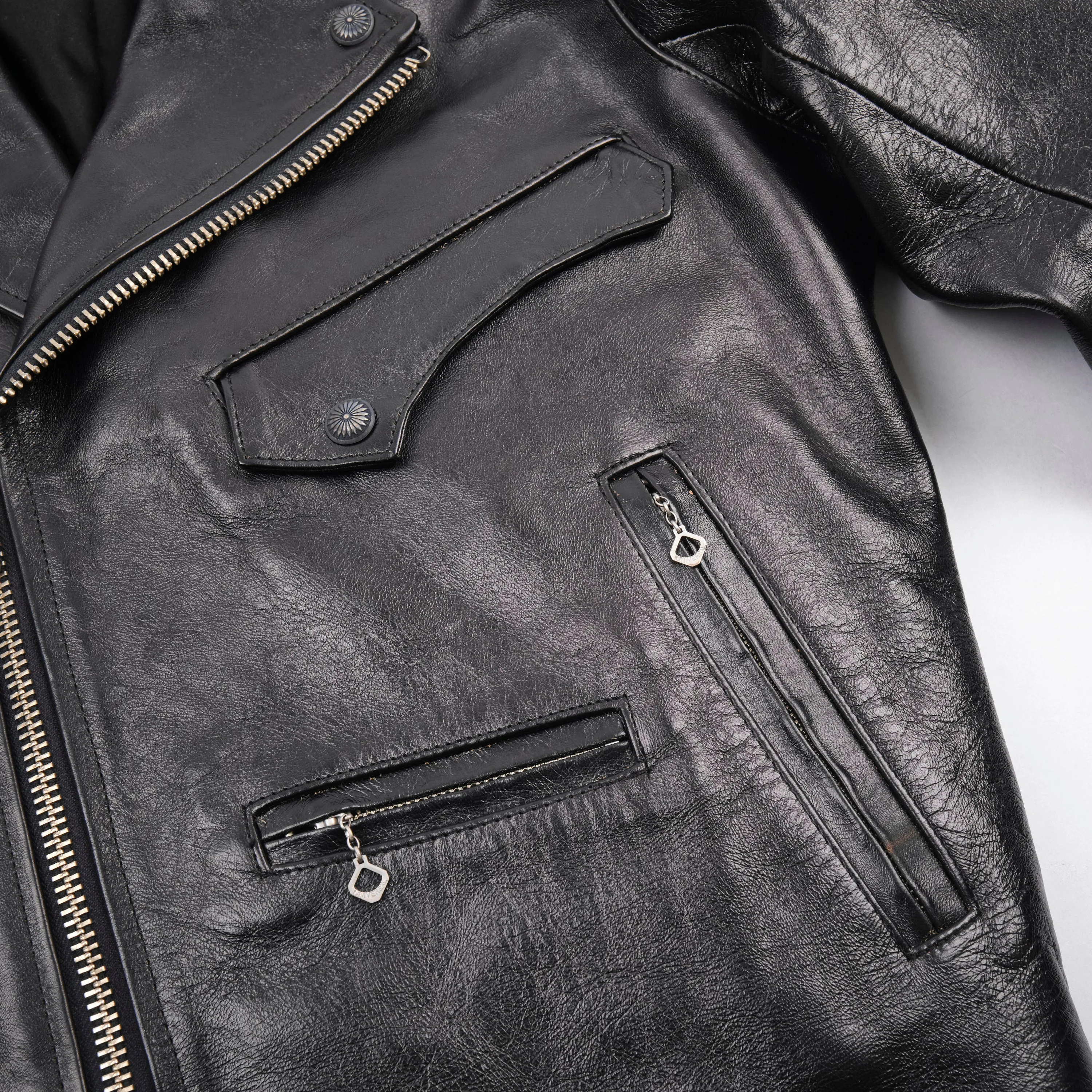Mooch Moto Jacket Maryam Tannery Black Magic Horsehide V2 sold by Freenote Cloth product image thumbnail 3